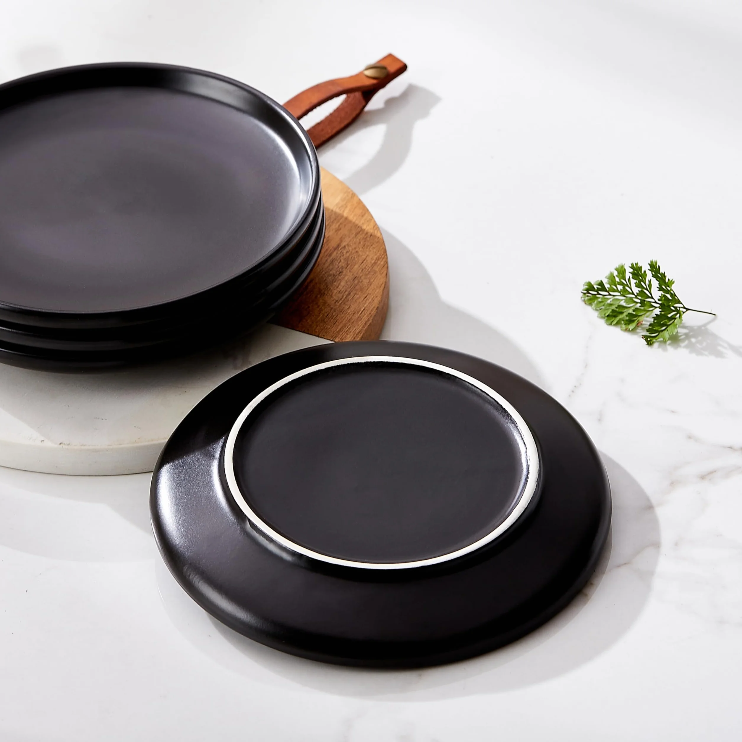 Ceramiczne talerze na przystawki 15 cm zestaw 4 szt. nadaje się do zmywarki mikrofalówki piekarnika
