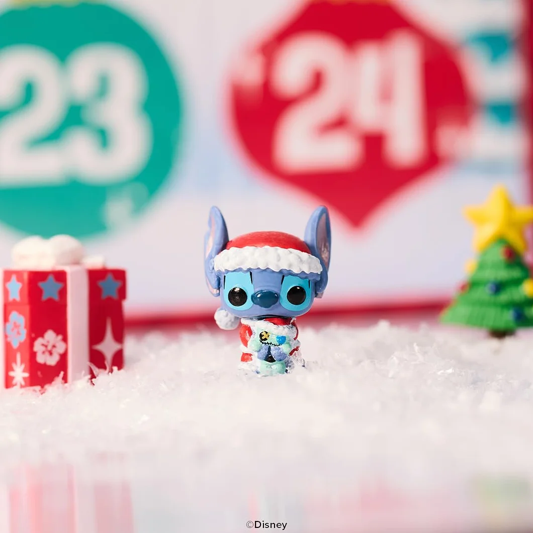 Funko Bitty Pop! Kalendarz odliczający: ścieg święto - Lilo and Stitch - kalendarz adwentowy - 24 dni niespodzianek - minifigurka z winylu z kolekcji - tajemnicze pudełko - pomysł na prezent
