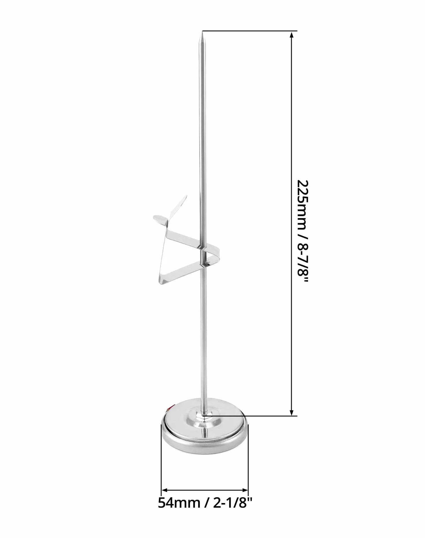 QWORK® 304 termometr do smażenia ze stali nierdzewnej 290°C/550°F z długą sondą 23 cm, natychmiast czytelny analogowy termometr do mięsa, termometr kuchenny