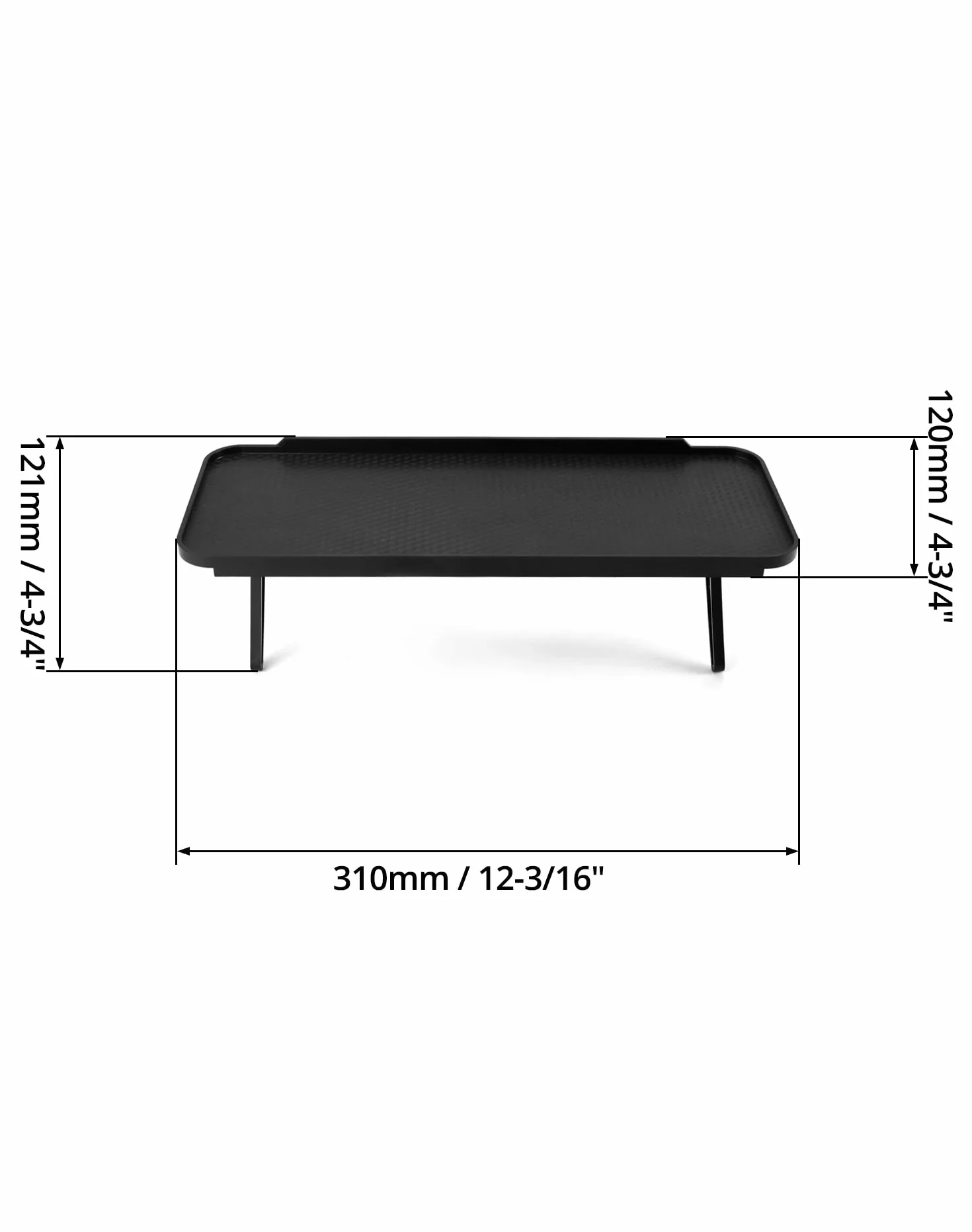 QWORK 2 szt. Górna półka na telewizor, górna półka na ekran, plastikowa 120 X 310 mm, na telewizor, router, kamerę, konsolę do gier, pilot zdalnego sterowania