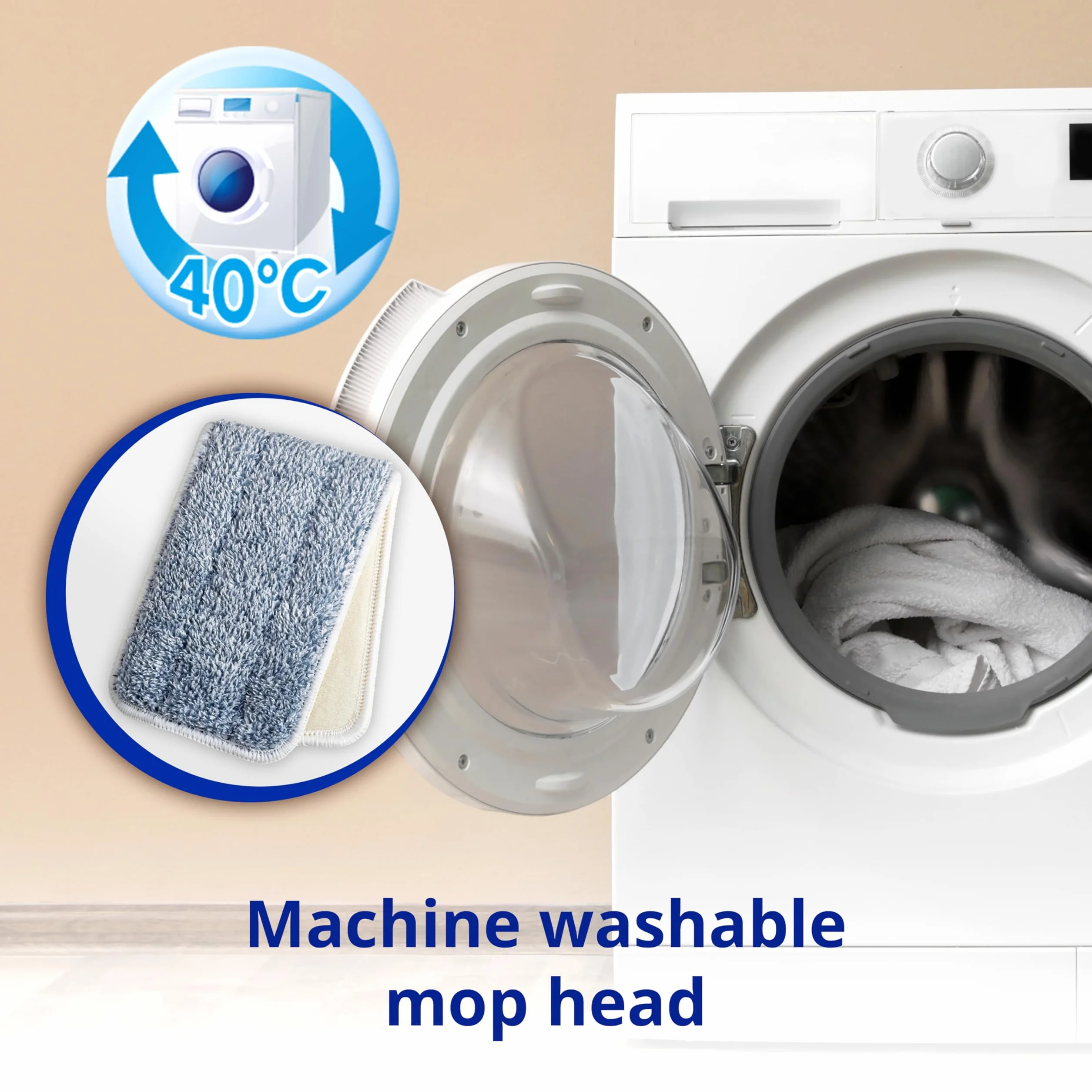 Spontex Easy System Max+ mop podłogowy z mikrofibry z systemem wykręcania