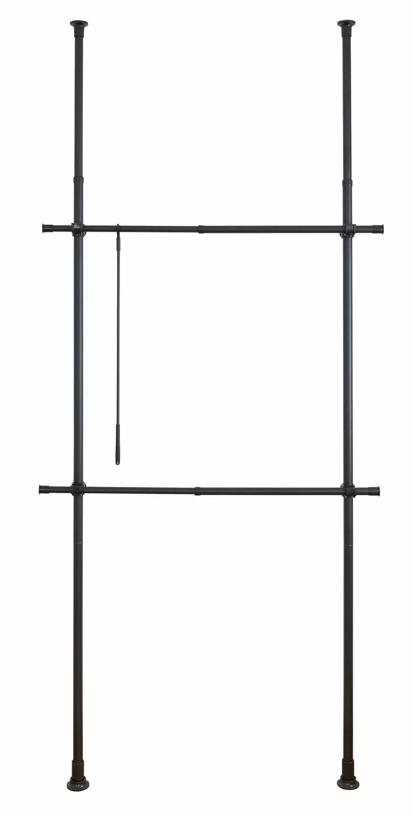 WENKO Herkules Basic Teleskopowy system garderoby regulowany czarny