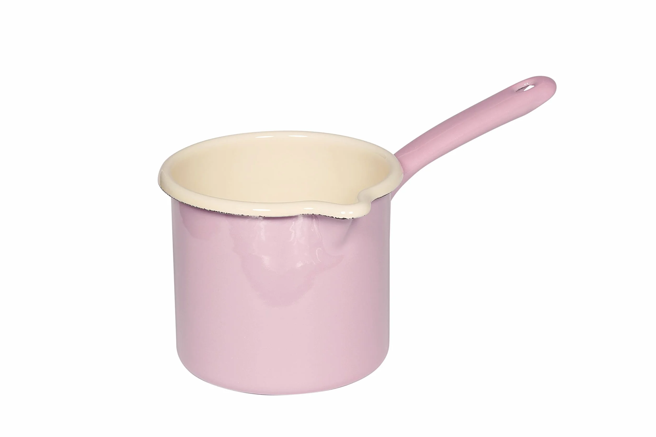 Riess kubek niekapiący z uchwytem emalia 12 cm 1,0 l różowy