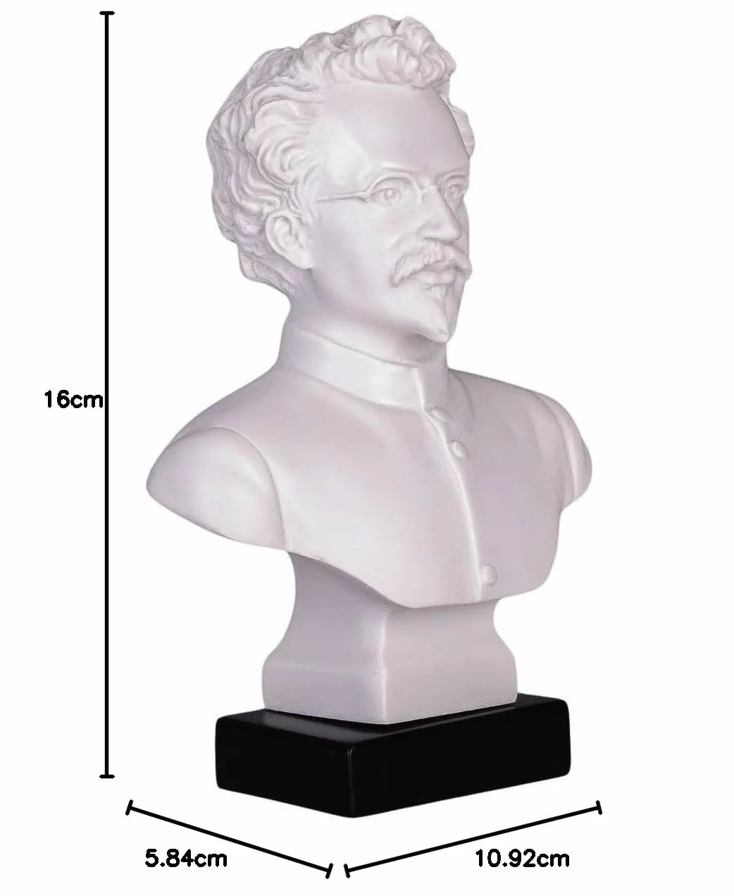 Radziecki marmurowy popiersie Leon Trocki statuetka 16 cm