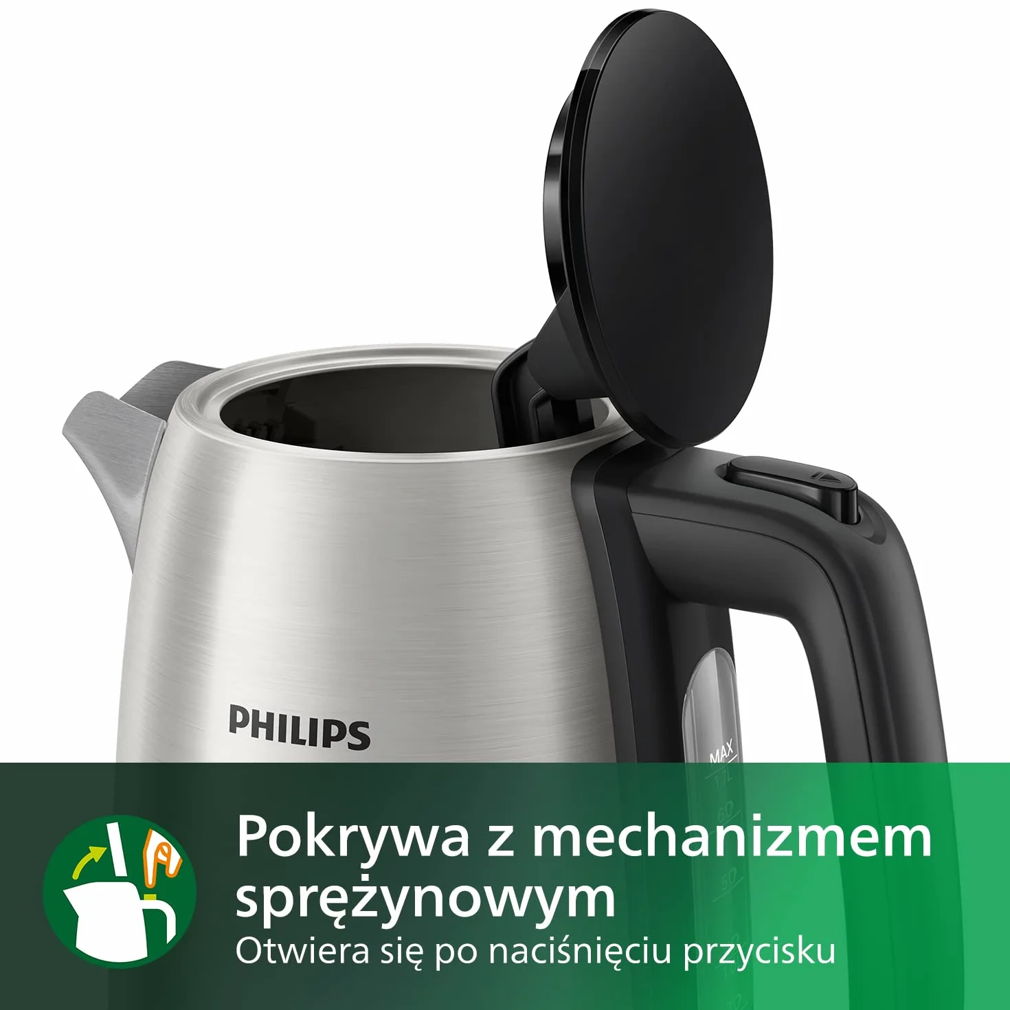 Philips Czajnik Daily Collection 1.7L ze stali nierdzewnej HD9350/90