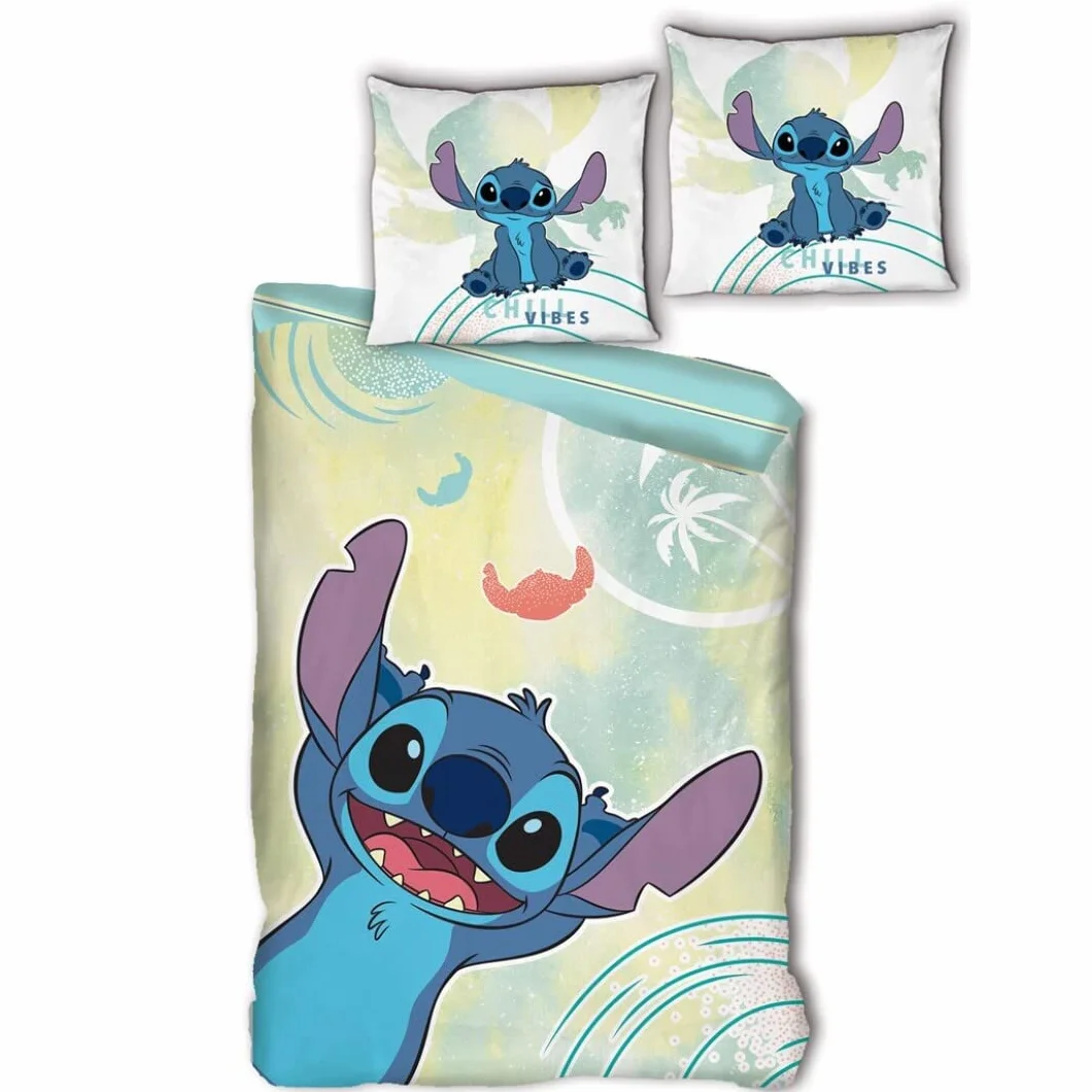 Komplet pościeli Disney Stitch 100% bawełna 140x200 cm 65x65 cm