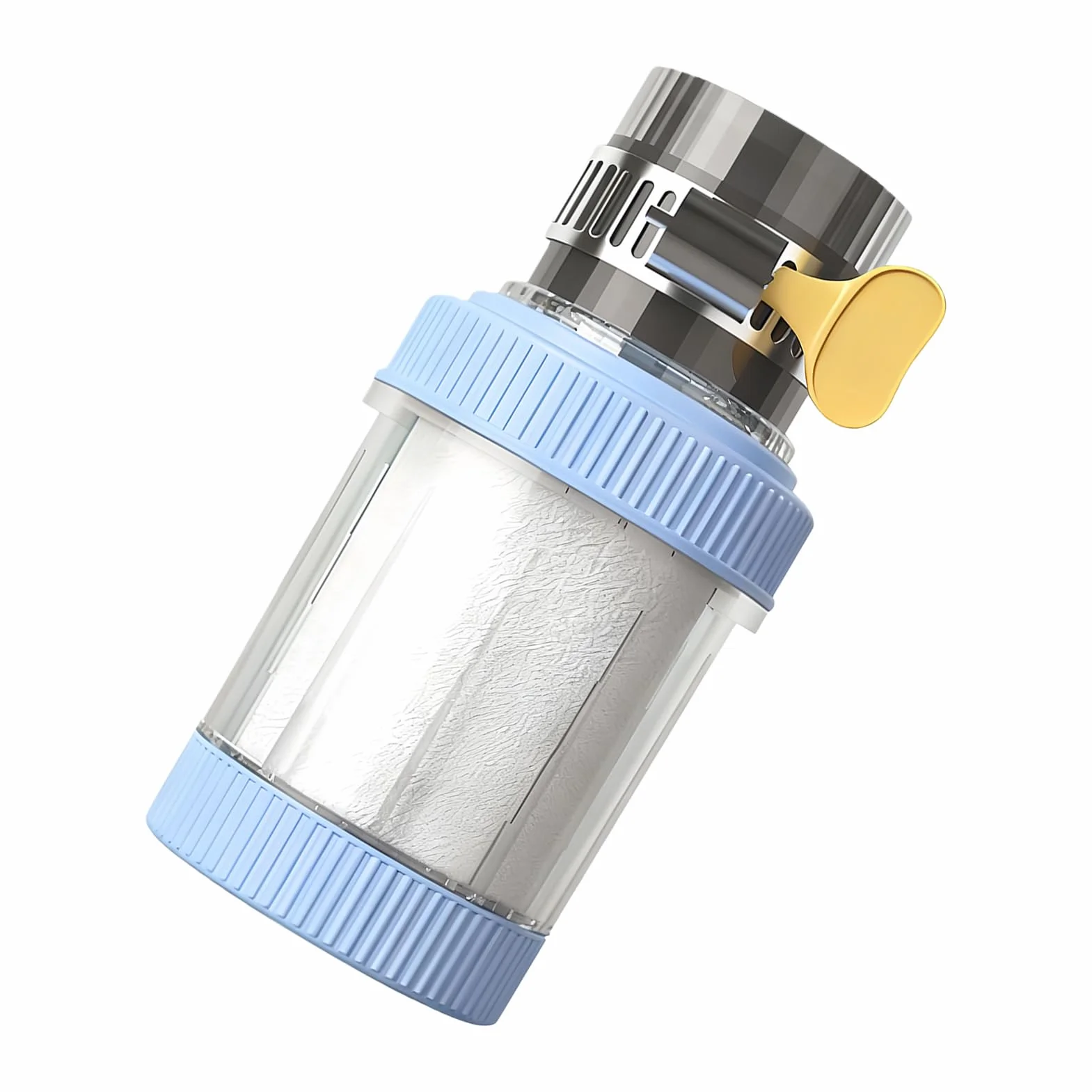 Water Purifier - Faucet Softener, Compact Tap Filter with Steady Flow, Universal Filtration Attachment with Quick Installation for Kitchen Sink Bathroom Shower Bathtub Countertop Home Office