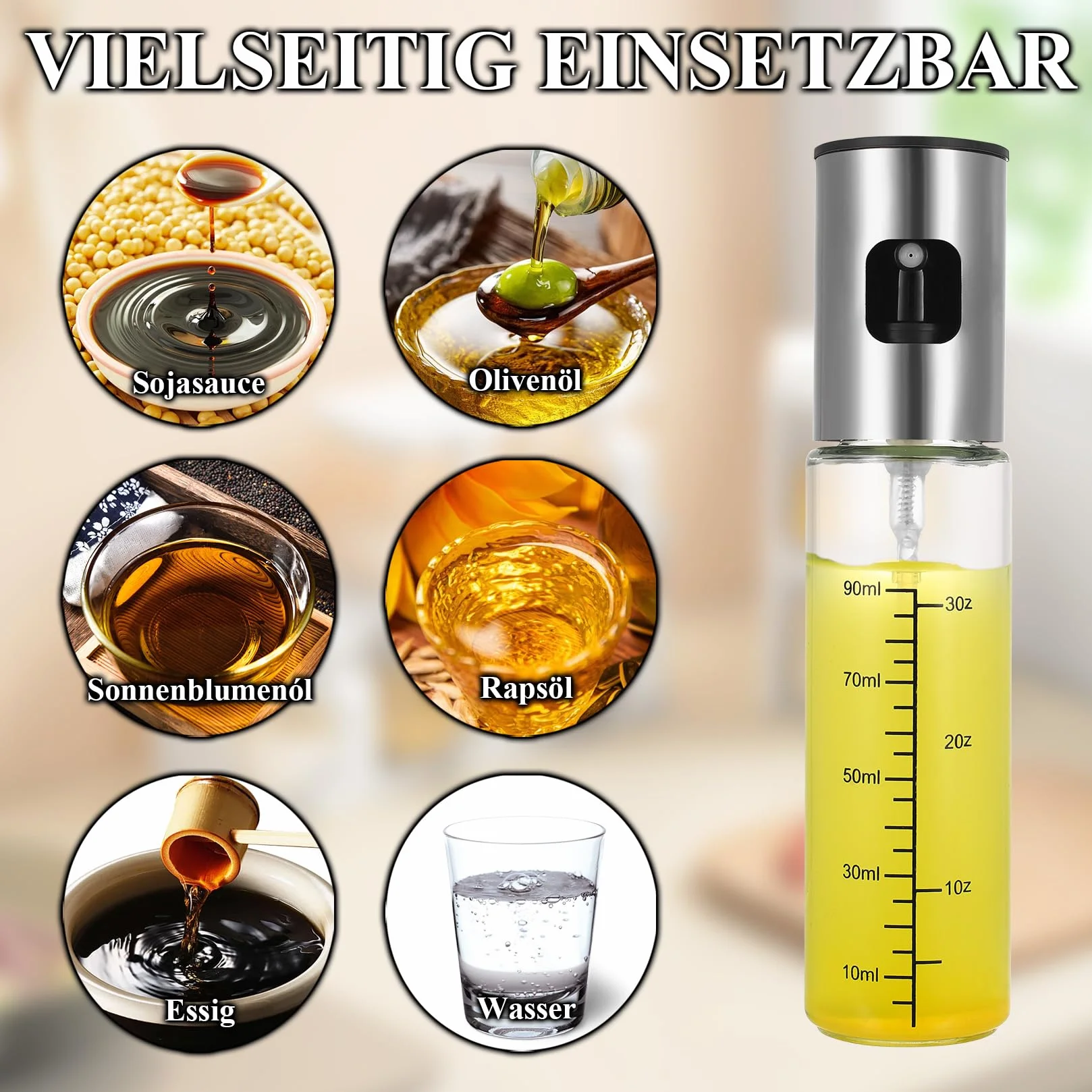Rozpylacz do oleju spożywczego szklana butelka spray do frytkownicy