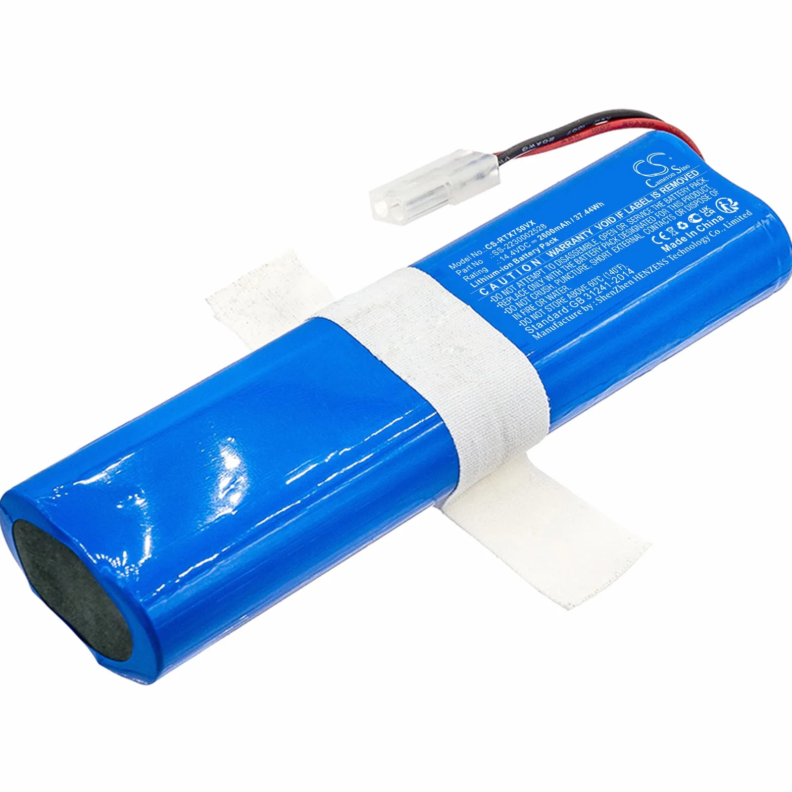 TECHTEK Bateria 2600mAh kompatybilny z [OBH Nordica] OA8577, OA8577NH/NS0, X-Plorer 75S, kompatybilny z [Tefal] RG7675, RG7675WH/NS0, RG7687, RG7687WH/NS0, RG8477, RG8477WH/NS0, RG8497, RG8497WH/NS0