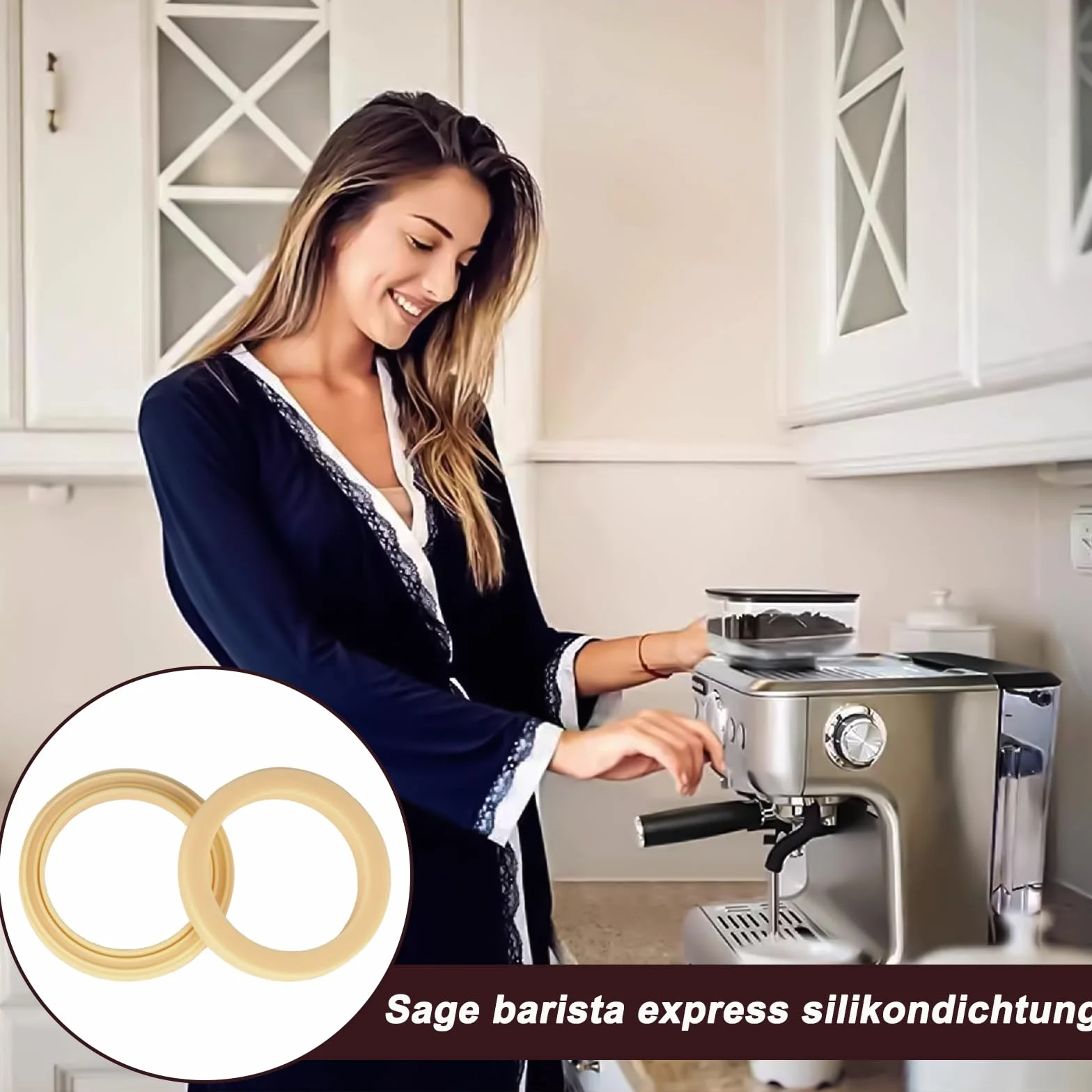 Sage The Barista Express pierścienie uszczelniające silikonowe zamienne BES875UK SES875BKS SES875 SES875BTR2GUK1 do ekspresów do kawy