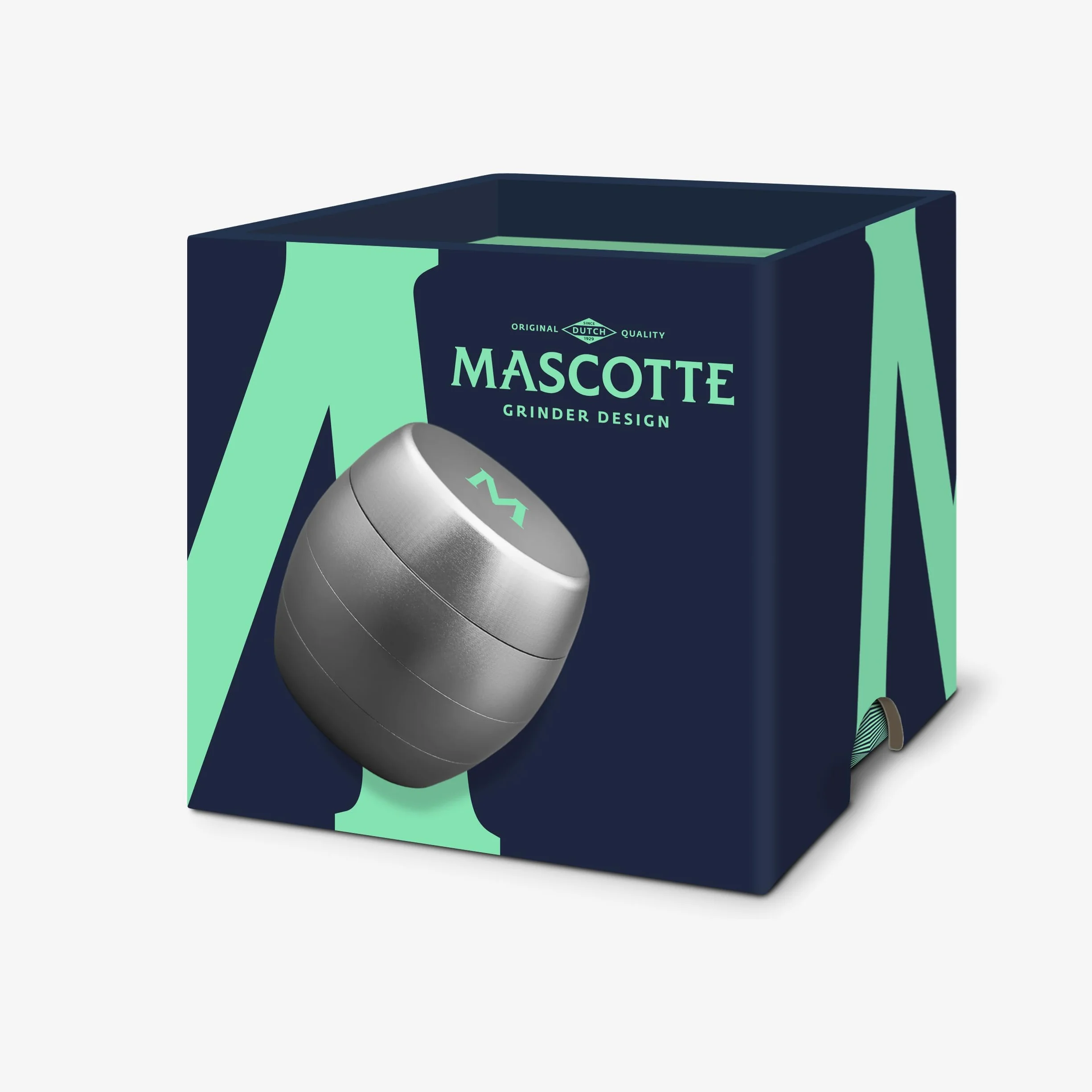 Mascotte Designerski Grinder młynek aluminiowy 4 cm 4-częściowy zestaw ze skrobakiem do pyłków