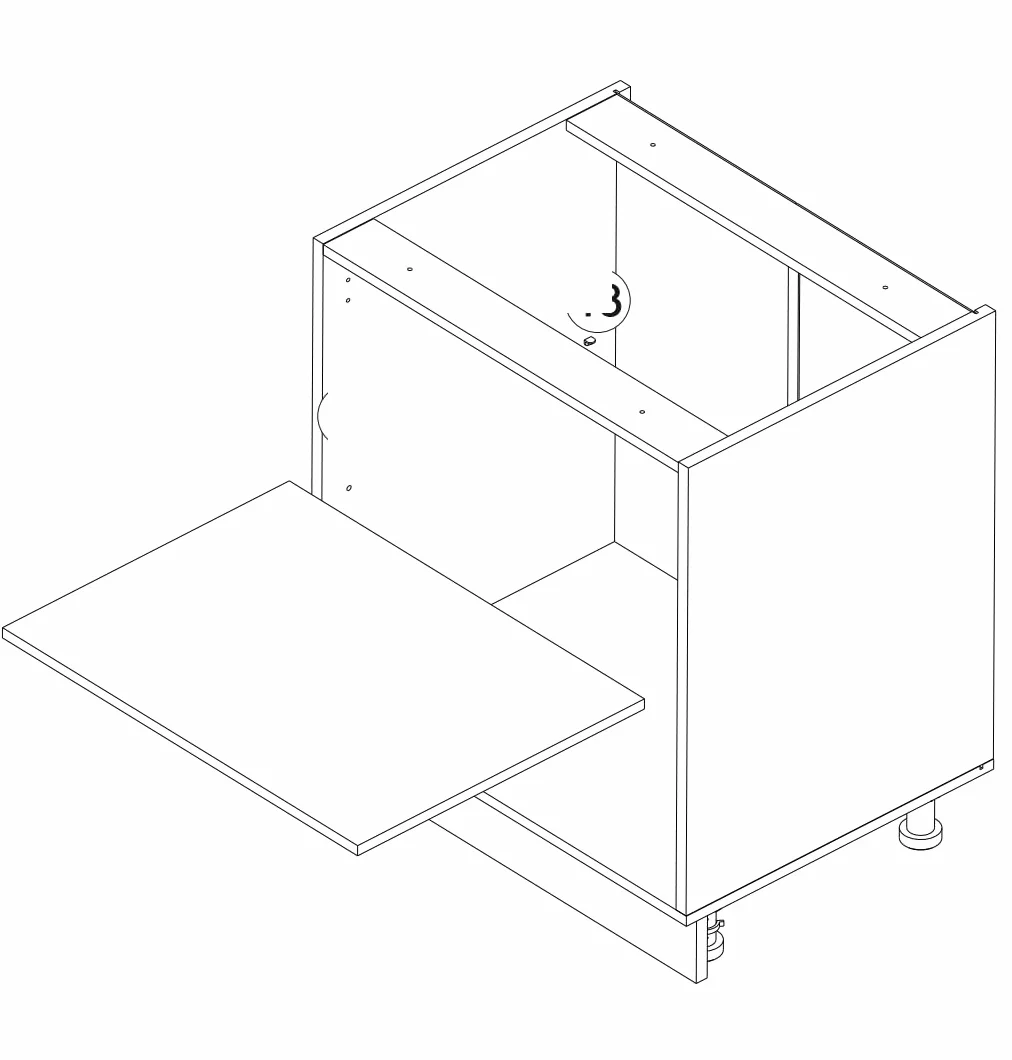 Szafka kuchenna dolna 60x82x47 cm kolor Grafit, Matowa –stojąca, do zestawów, z płyty laminowanej, bez blatu, mebel kuchenny pod zabudowe, moduł kuchenny