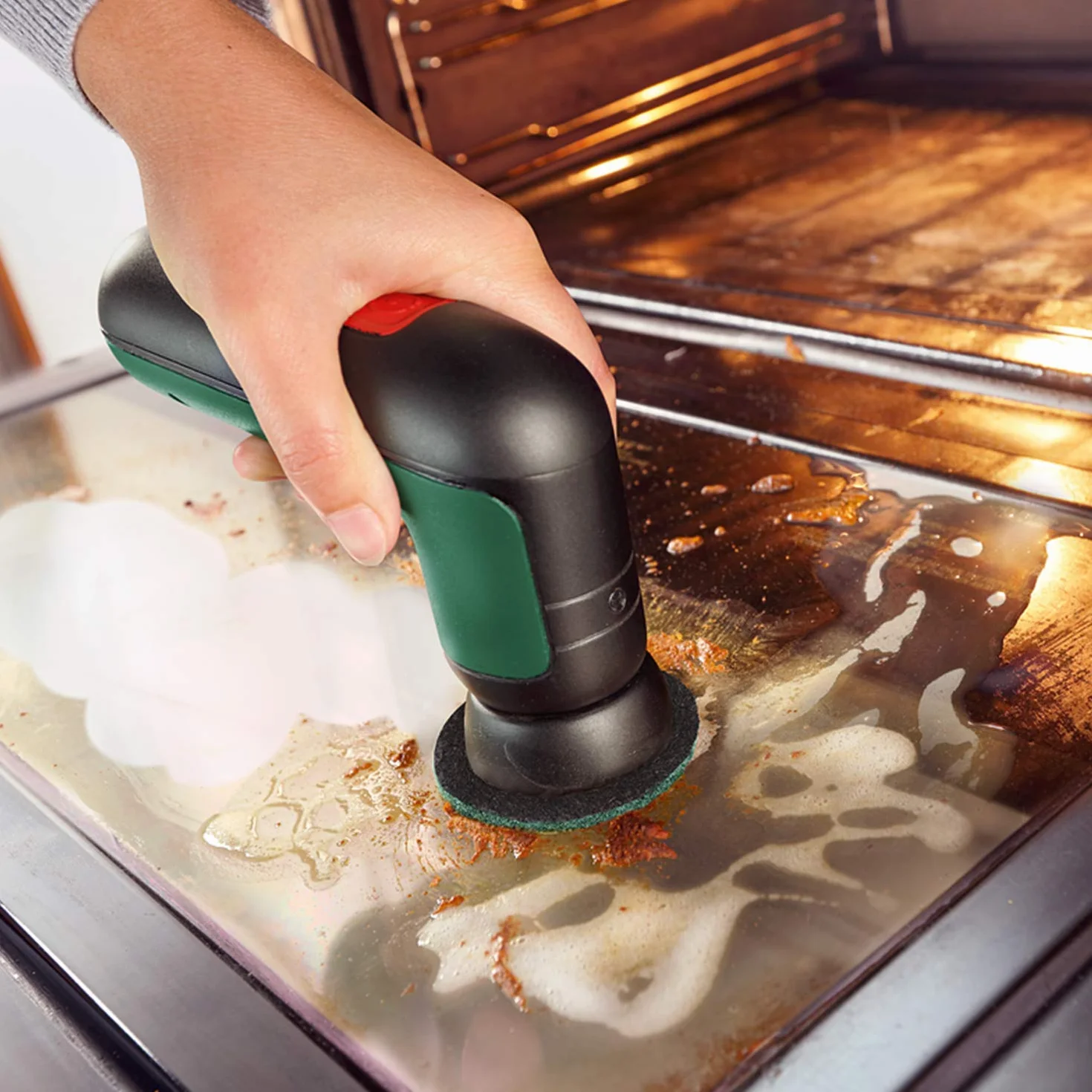 Bosch Home And Garden Uchwyt na Pad do Elektrycznej Szczotki Czyszczącej, UniversalBrush, 1 Sztuka w Zestawie, z Mocowaniem na Rzep, w Opakowaniu Kartonowym