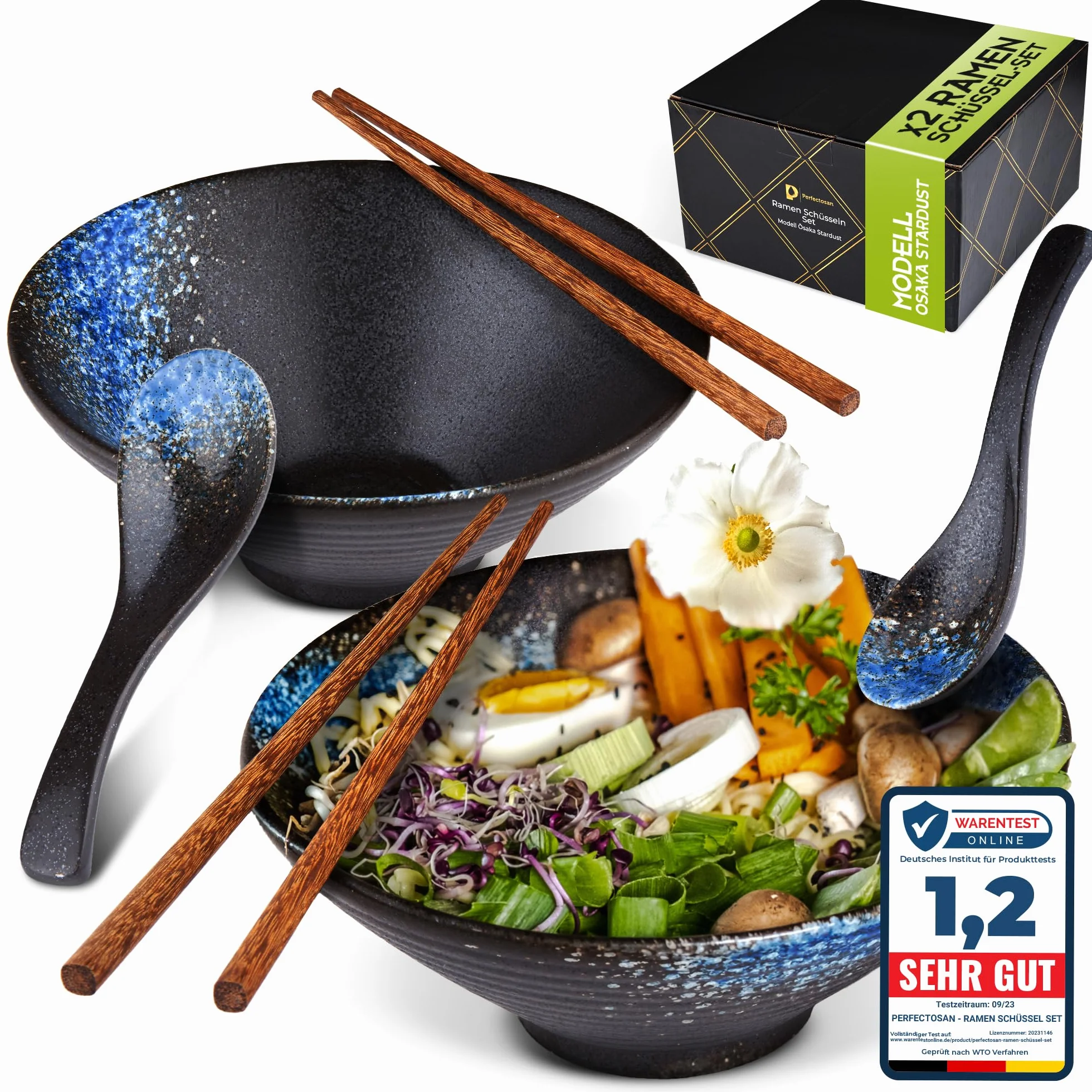 Ramen zestaw misek Osaka Stardust Model Ceramiczna japońska miska do zupy Pho Ramenbowl