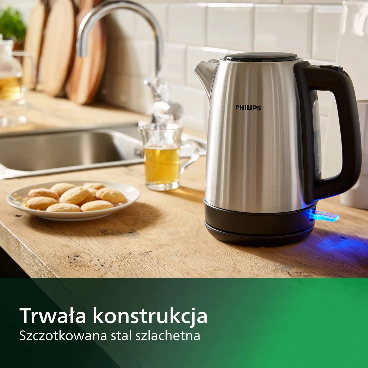 Philips Czajnik Daily Collection 1.7L ze stali nierdzewnej HD9350/90