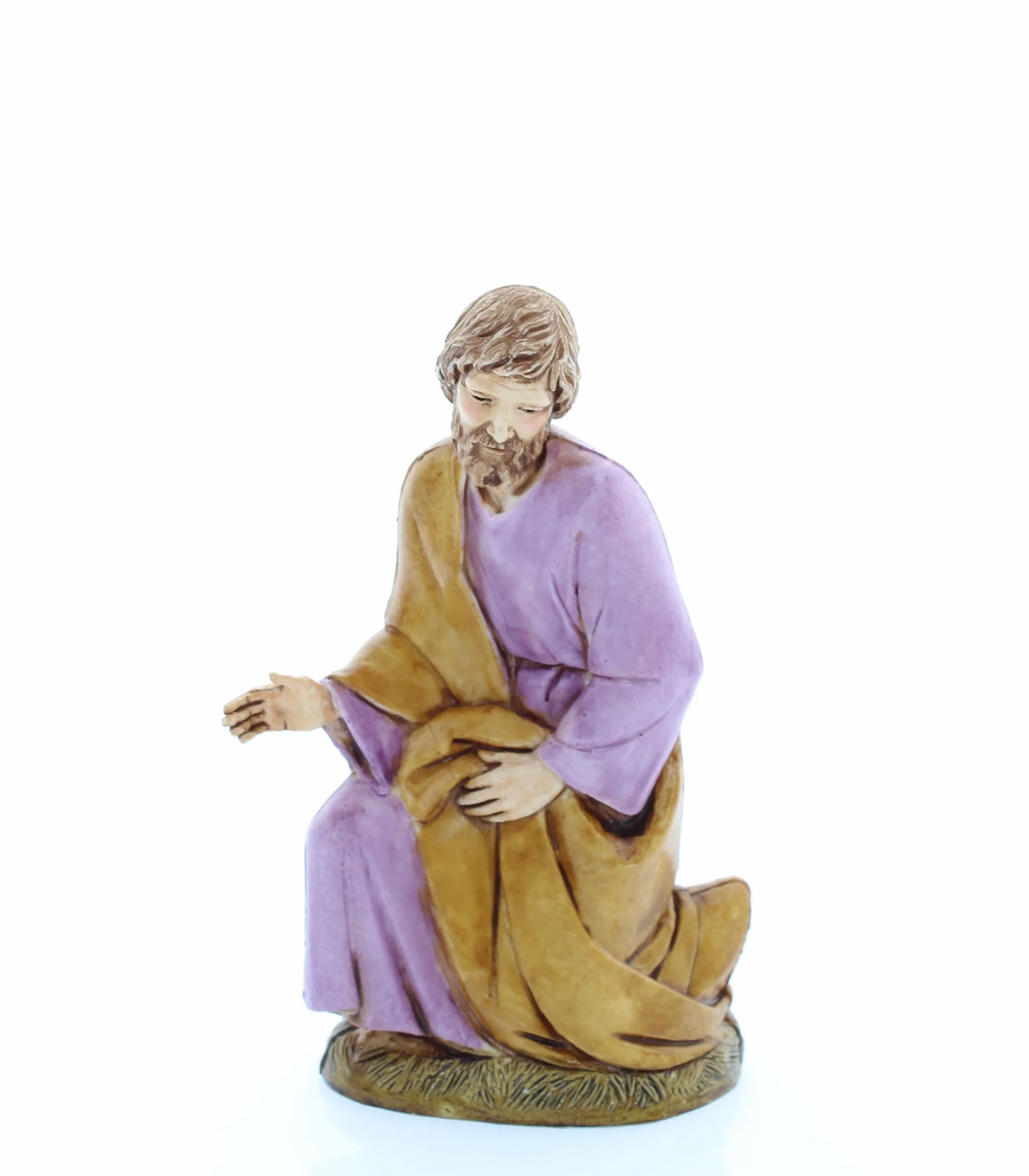Moranduzzo Szopka, 6 figurek do szopki, 13 cm, skala 1:15, niezniszczalne figurki szopki, styl z XVIII wieku, ręcznie wykończony obraz, oficjalny produkt, wyprodukowano we Włoszech, rzeźbiarz M. Landi