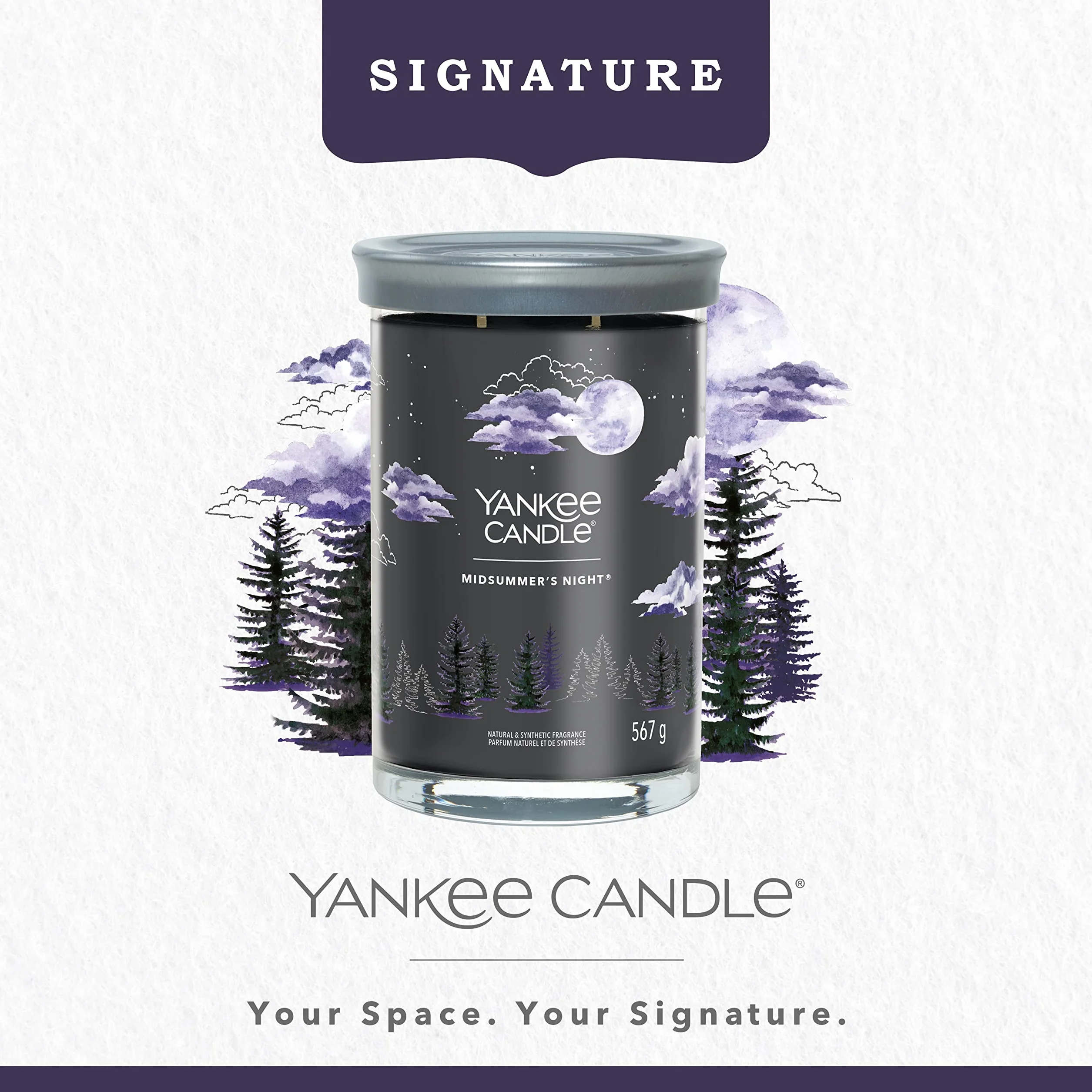 Yankee Candle Signature Świeca Zapachowa Tumbler Midsummer's Night Wosk Sojowy