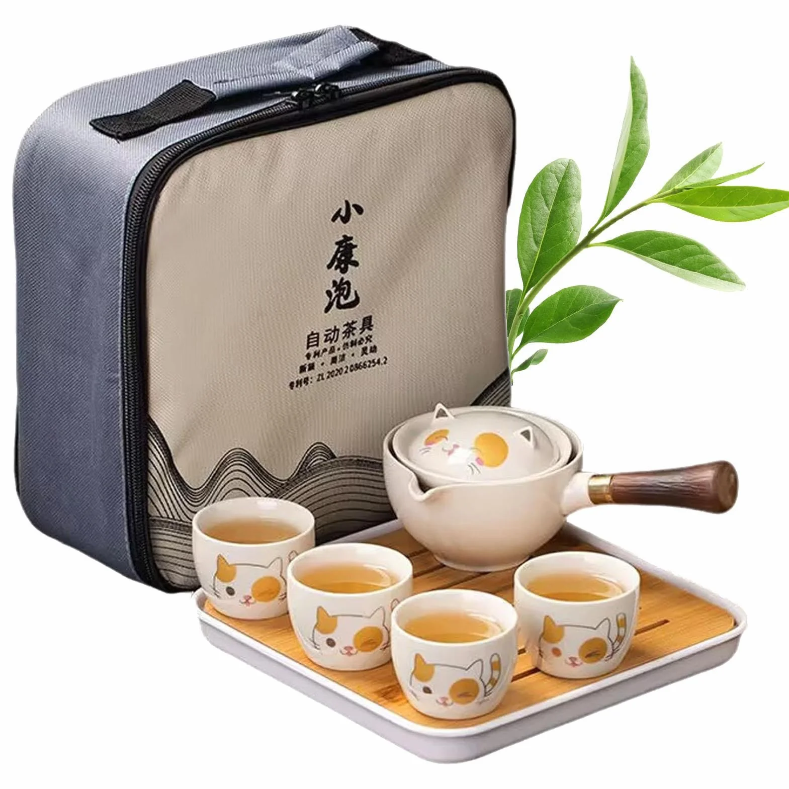 Obrotowy czajnik ceramiczny Gongfu, akcesoria do herbaty na świeżym powietrzu