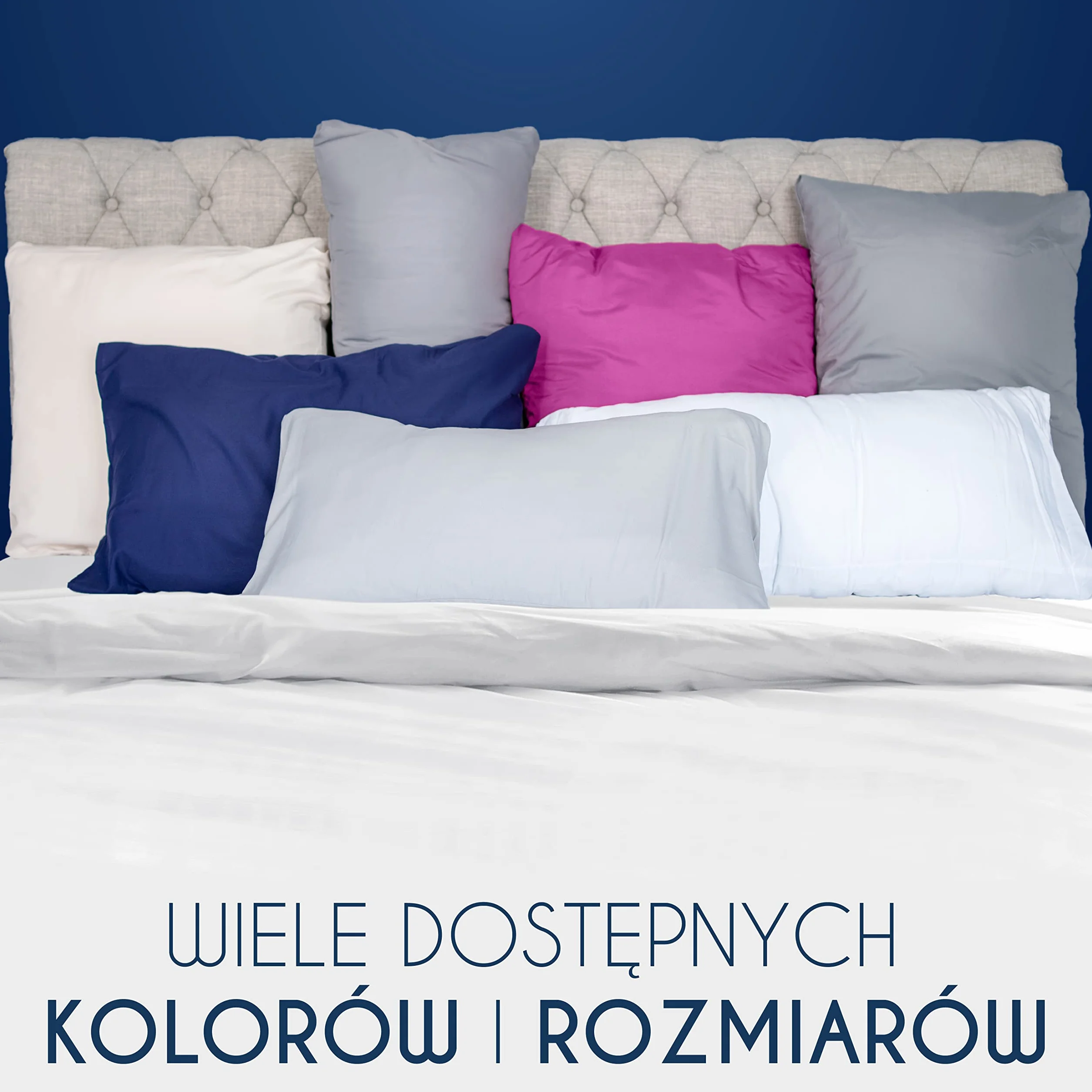 Dreamzie Poszewka na poduszkę 80 x 80 cm 2 sztuki mikrofibra Oeko-Tex biała