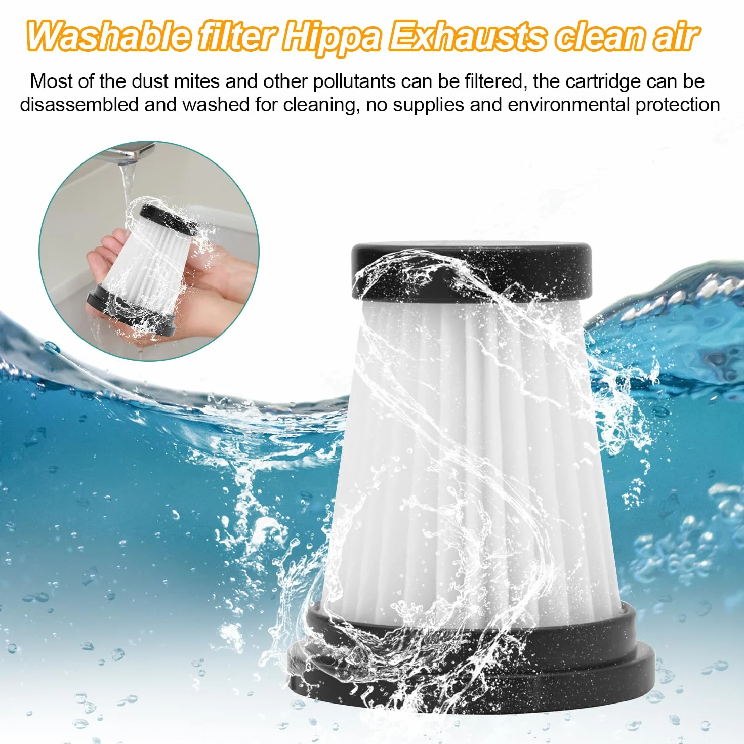 Zestaw filtrów Hepa, 10 sztuk, filtr do odkurzacza Genius Invictus One 1.0 X7 2.0, akcesoria do odkurzacza filtracyjnego, zestaw filtrów Hepa, ze szczotką do czyszczenia, do odkurzacza ręcznego (12)