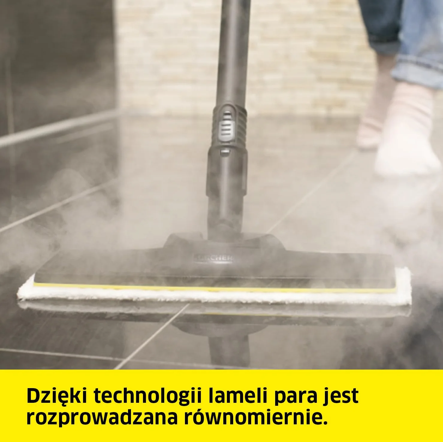 Kärcher zestaw ssawek podłogowych EasyFix do SC 1, 1 ssawka podłogowa, 1 uniwersalna ściereczka podłogowa z bardzo drobnego włókna, 2 rury ssące (0,5 m), oryginalne akcesoria do parownicy Kärcher SC 1