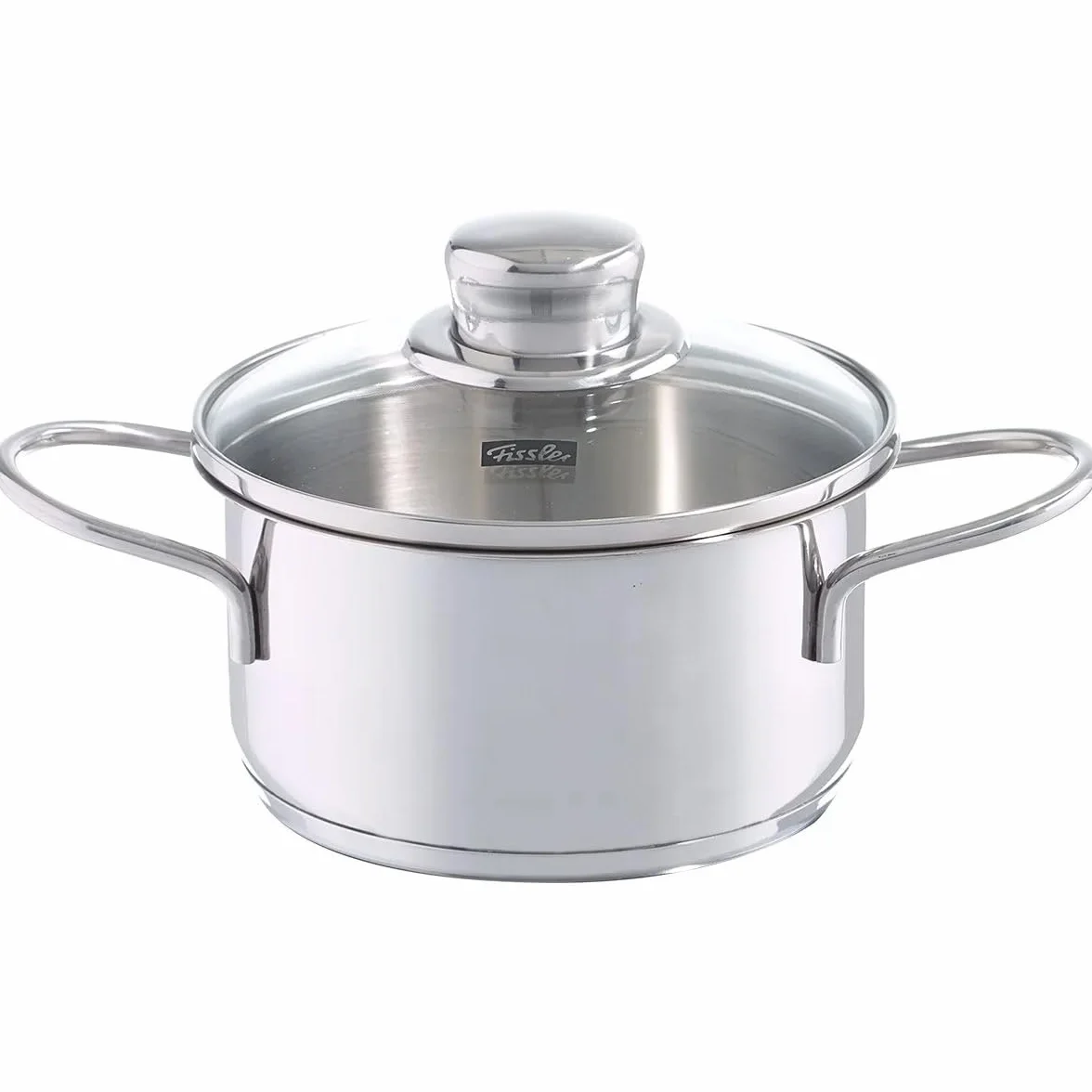 Fissler garnek do gotowania 12 cm 0,5 l ze szklaną pokrywką