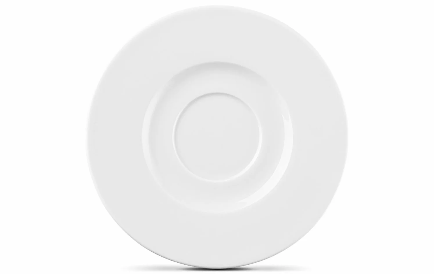 Gerlach 1760 Zestaw Filiżanek do Kawy i Herbaty ze Spodkami Porcelanowy Biały 185 ml