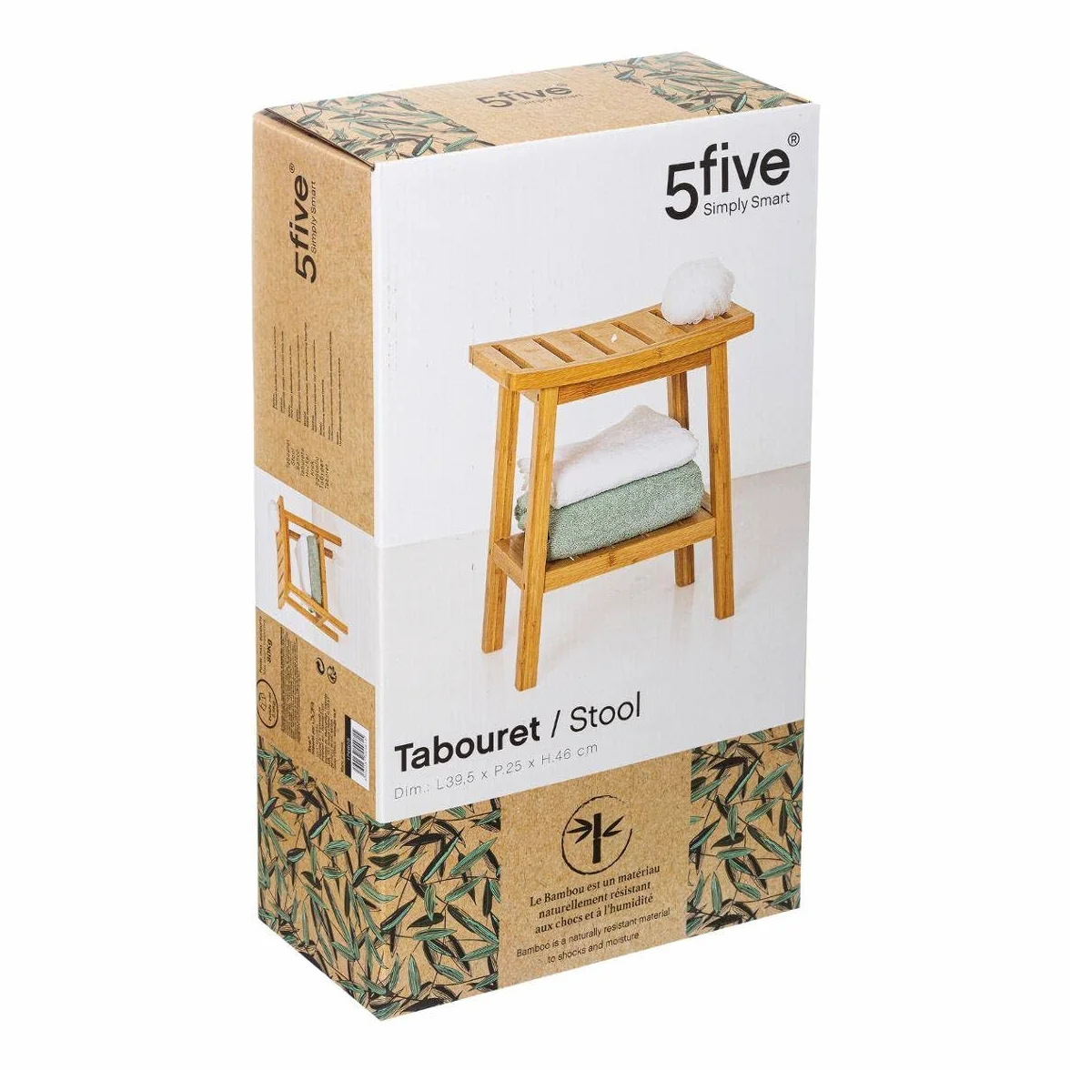 5 five simply smart Stołek ławkowy Bambus Green Harmony