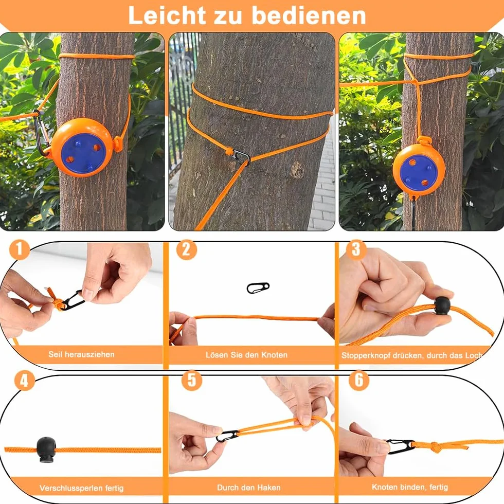 Voarge 10 m sznurka do prania, wysuwana 10 klamer, 20 wiatroszczelnych klamerek, podróże, wakacje, na świeżym powietrzu, suszarka do prania, do łazienki, pralni, ogrodu