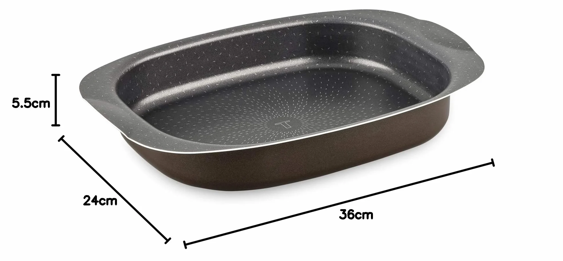Tefal Sukces naczynie do zapiekanek aluminium czarne 36 x 24 x 5,5 cm