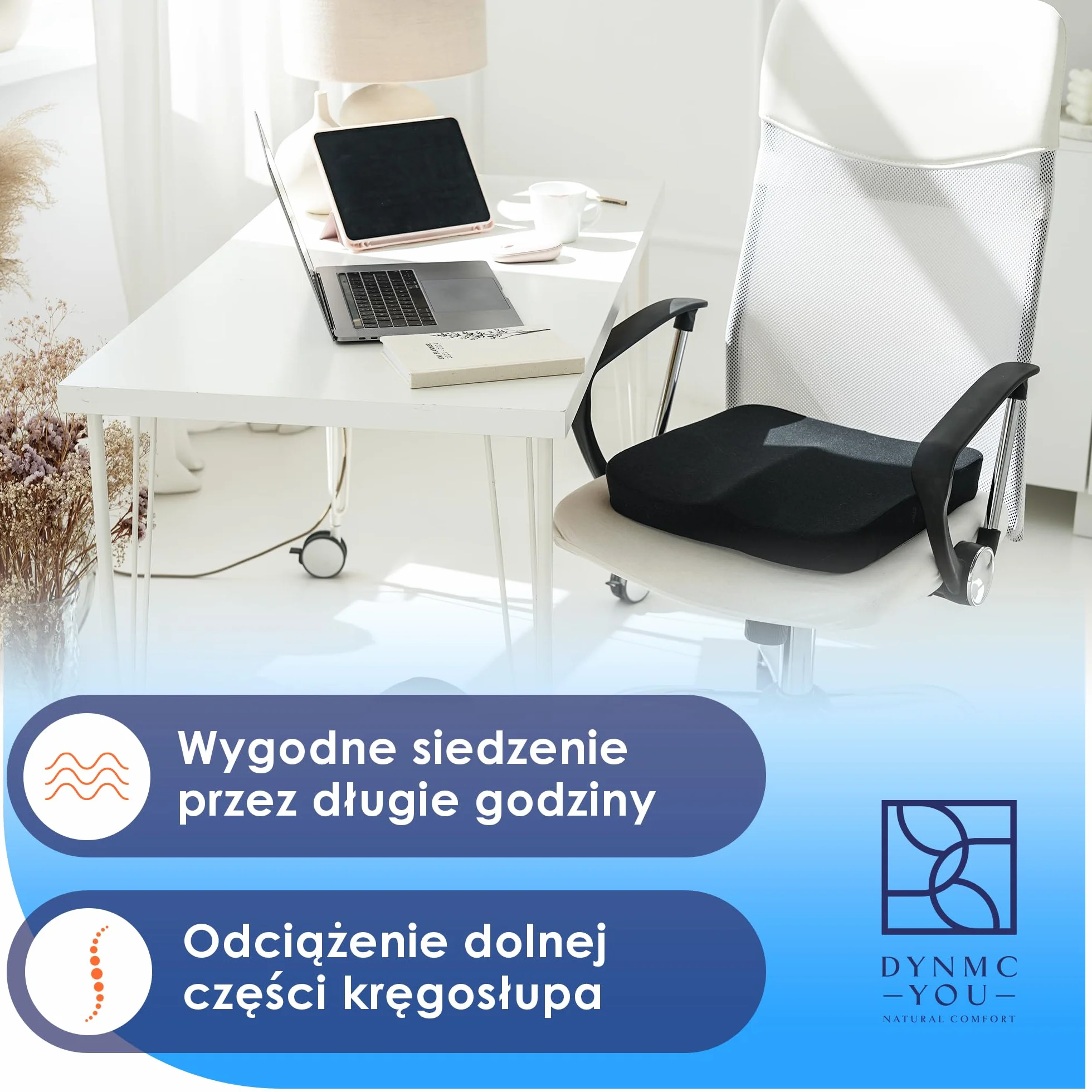 Poduszka Outdoor Na Krzesło Ogrodowe & Balkon - Gruba Pianka Memory 40x40 cm - Wygodna Antypoślizgowa Stabilna - Zestaw 2 lub 4 Sztuki do Wyboru - Jadalnia Kuchnia Salon Ogród Taras - OEKO-TEX