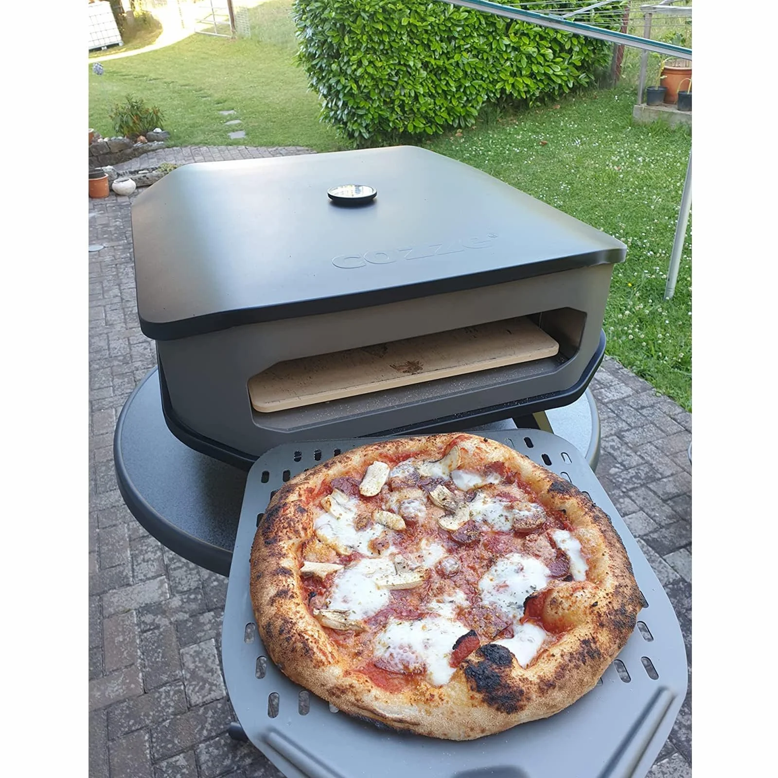 G.a HOMEFAVOR Łopatka do pizzy 30 cm prostokątna anodowane aluminium