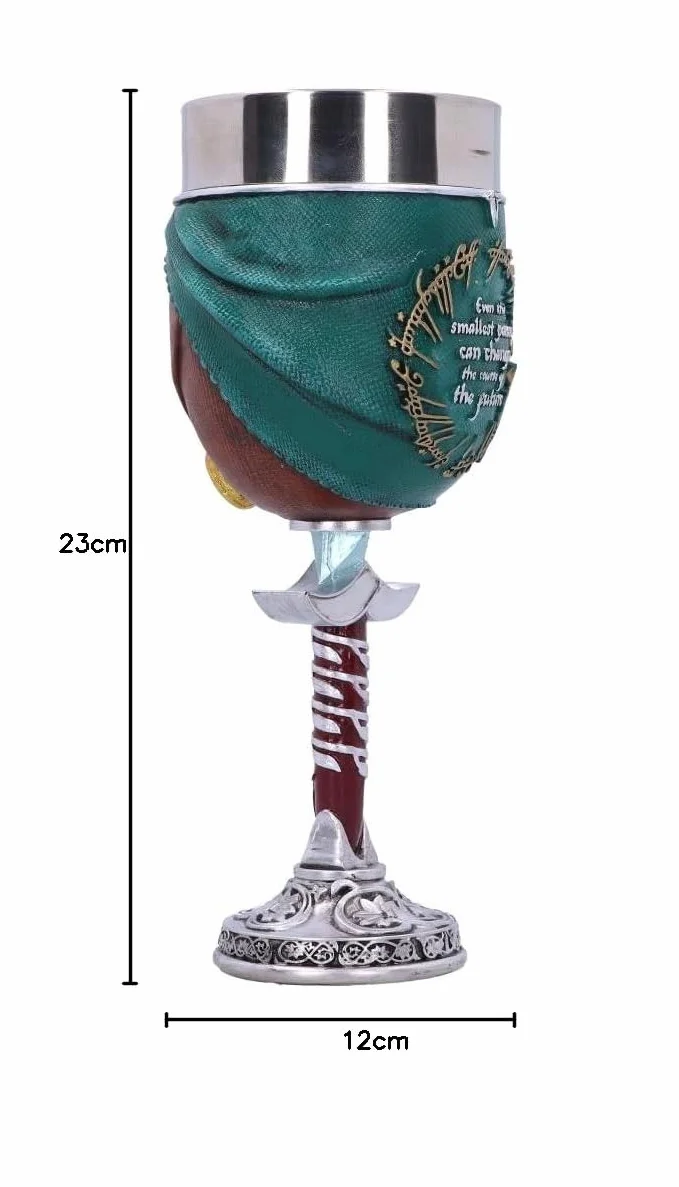 Nemesis Now Oficjalnie licencjonowany kielich Władca Pierścieni Frodo, brązowy, 19,5 cm