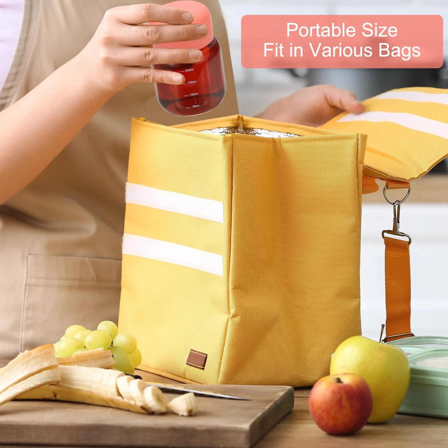PATIKIL Małe szklane butelki na sok z pokrywkami, 300 ml, szklana butelka na wodę, szczelna, urocze butelki na napoje, butelki do wyciskania soku, lodówki, wody, napojów mlecznych, różowe