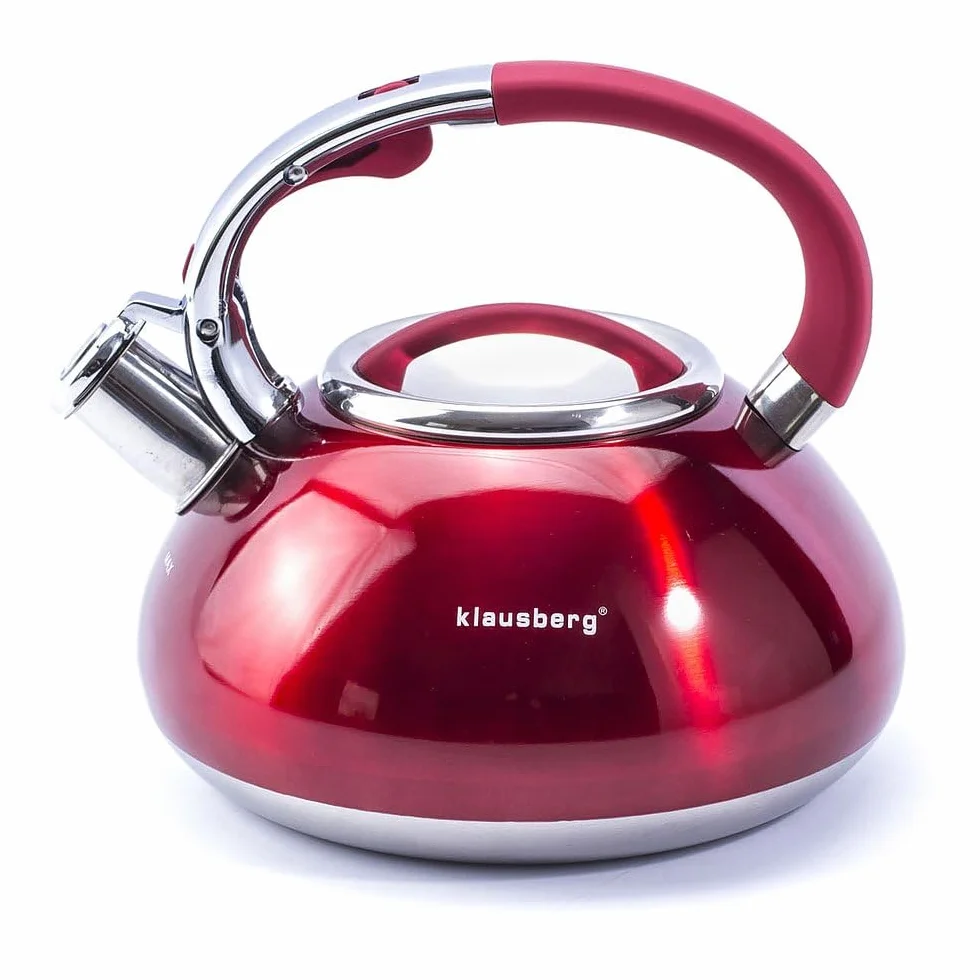 Klausberg Indukcyjny czajnik ze stali nierdzewnej 3,0 l KB-7076 czerwony