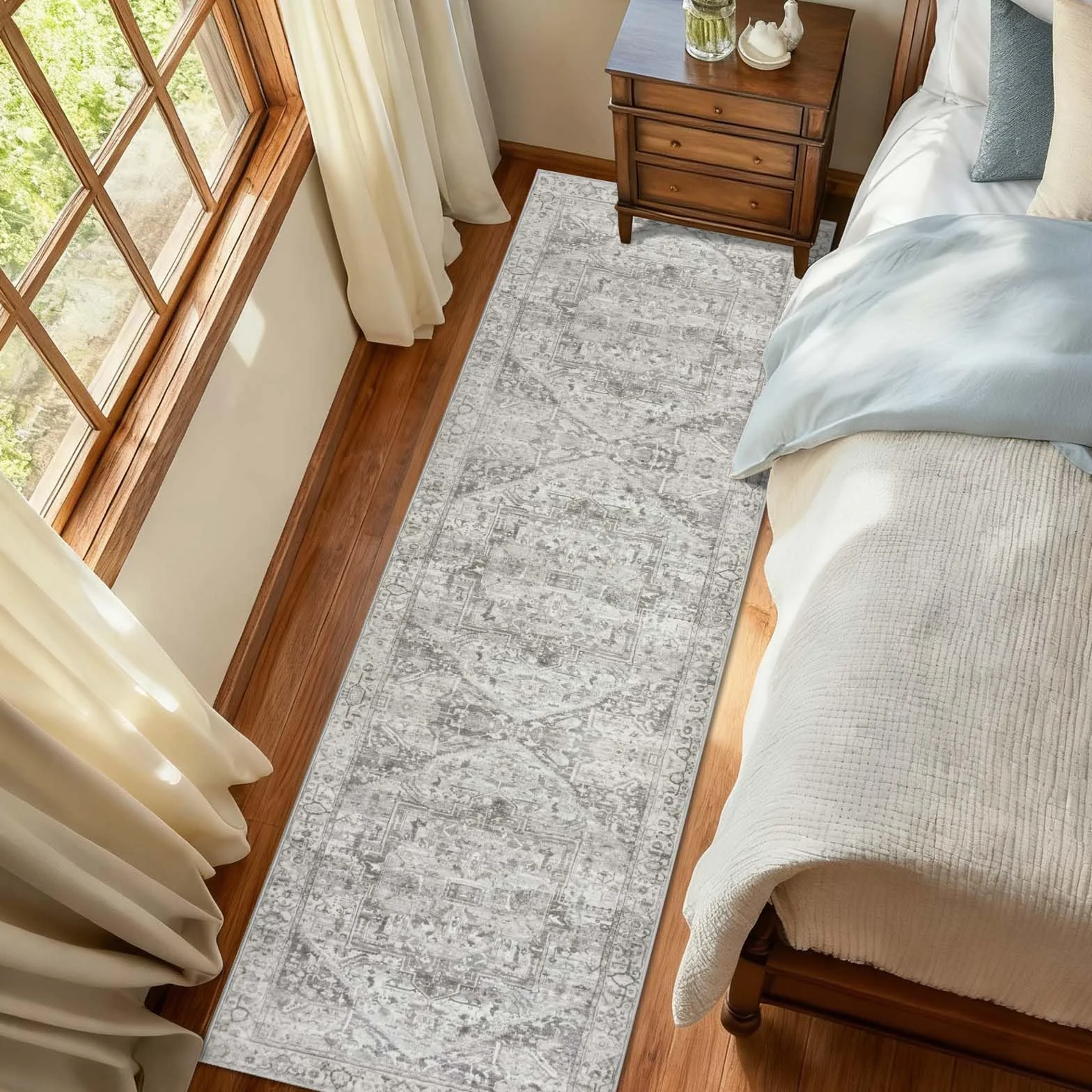 Dywan na korytarz bieżnik boho 65x240 cm antypoślizgowy waszyjny