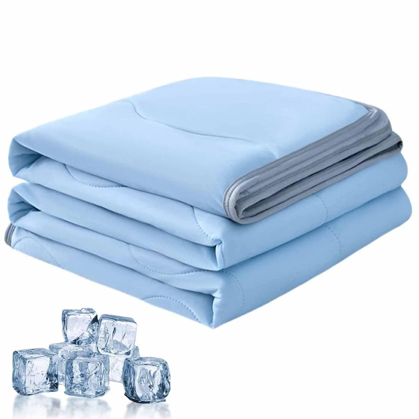 Summer Cooling Blanket For Night Sweats,Soft Lightweight Cooling Cooler Fiber Ice Blankets,Coolings Blankets Double Bed,King Size Ice Cool Blanket,For Adult Kids Hot Sleeper (A, 200×230cm)