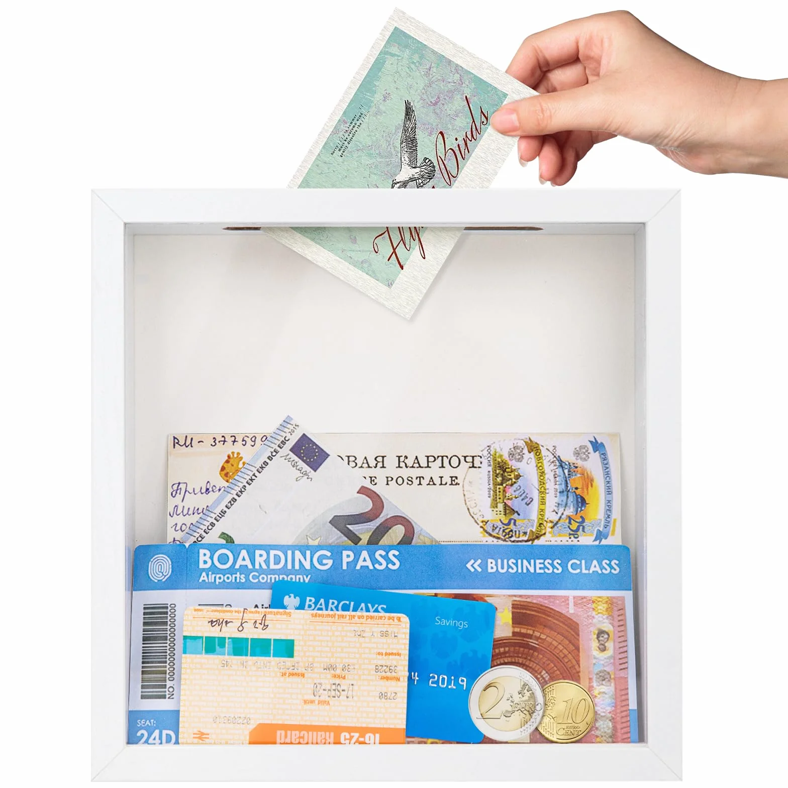 WISYOK Ramka 3D do napełniania, 22 x 22 cm, głęboka ramka 3D, głęboka ramka na ścianę i biurko, Shadow Box na zdjęcia, przedmioty, bukiet ślubny, dzieła sztuki "zrób to sam" (czarna)