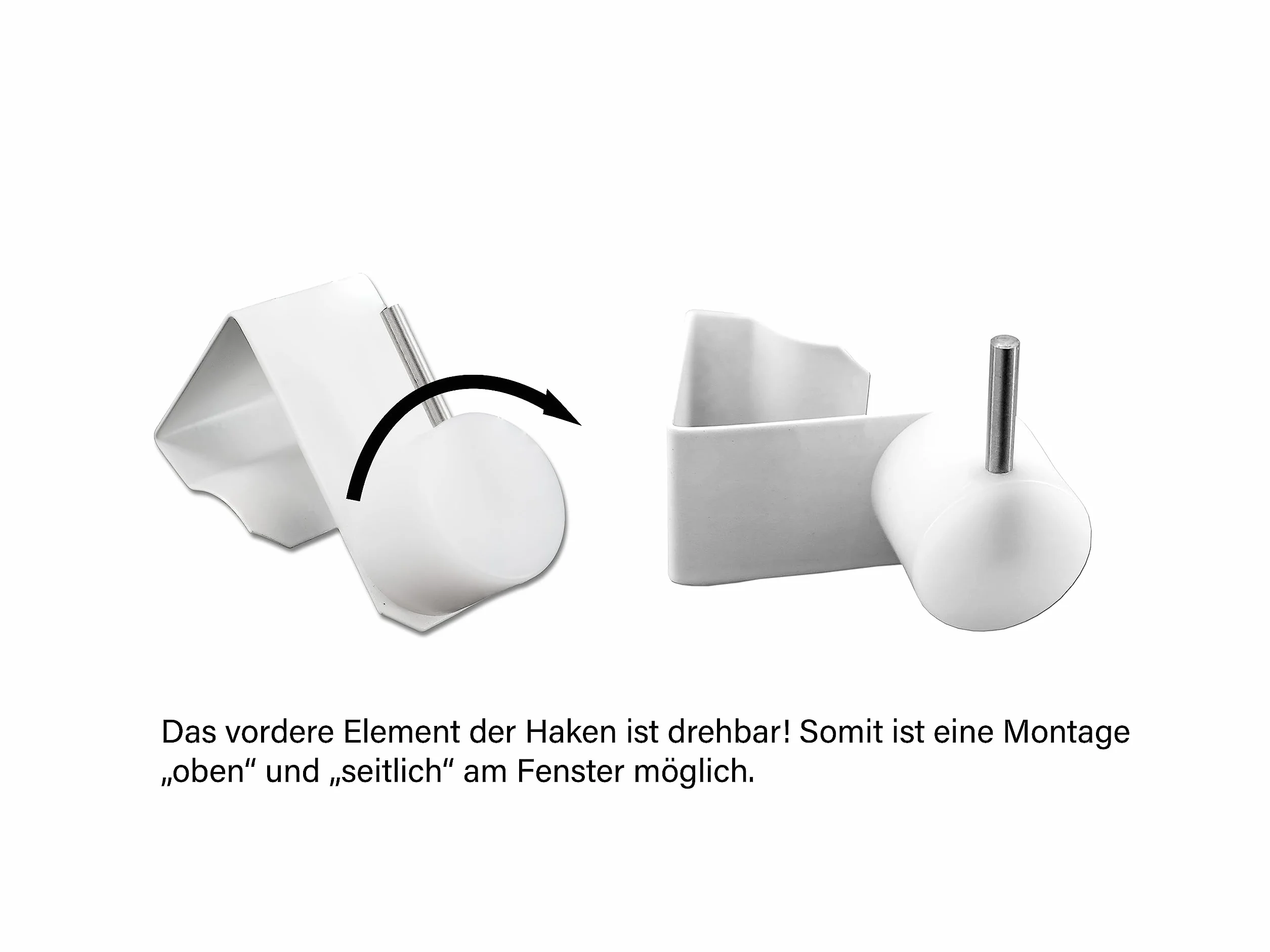 Dekondo Karnisz Easy biały rozsuwany zakres mocowania 15-20mm 80-100cm