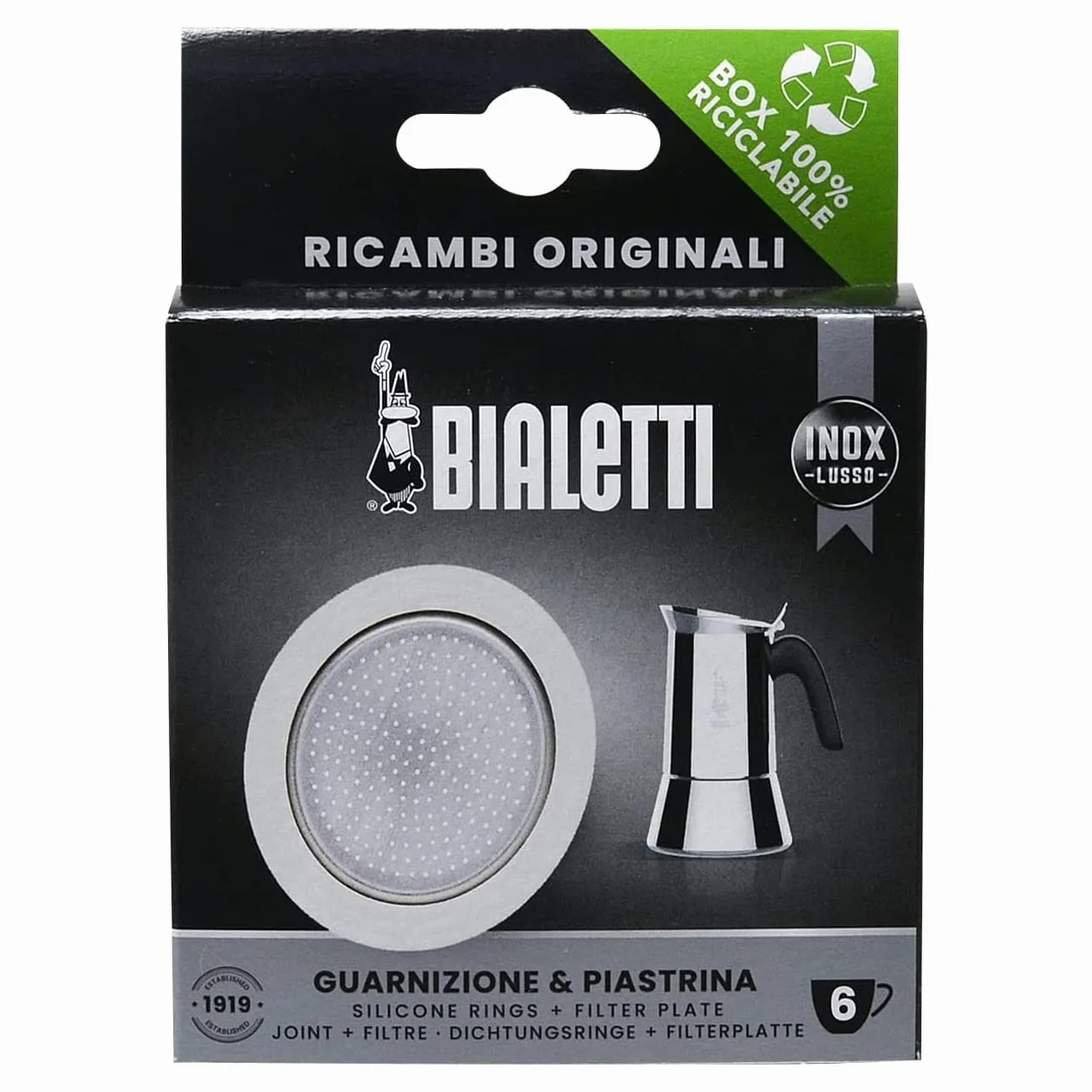Bialetti Ricambi stal nierdzewna 6 miseczek
