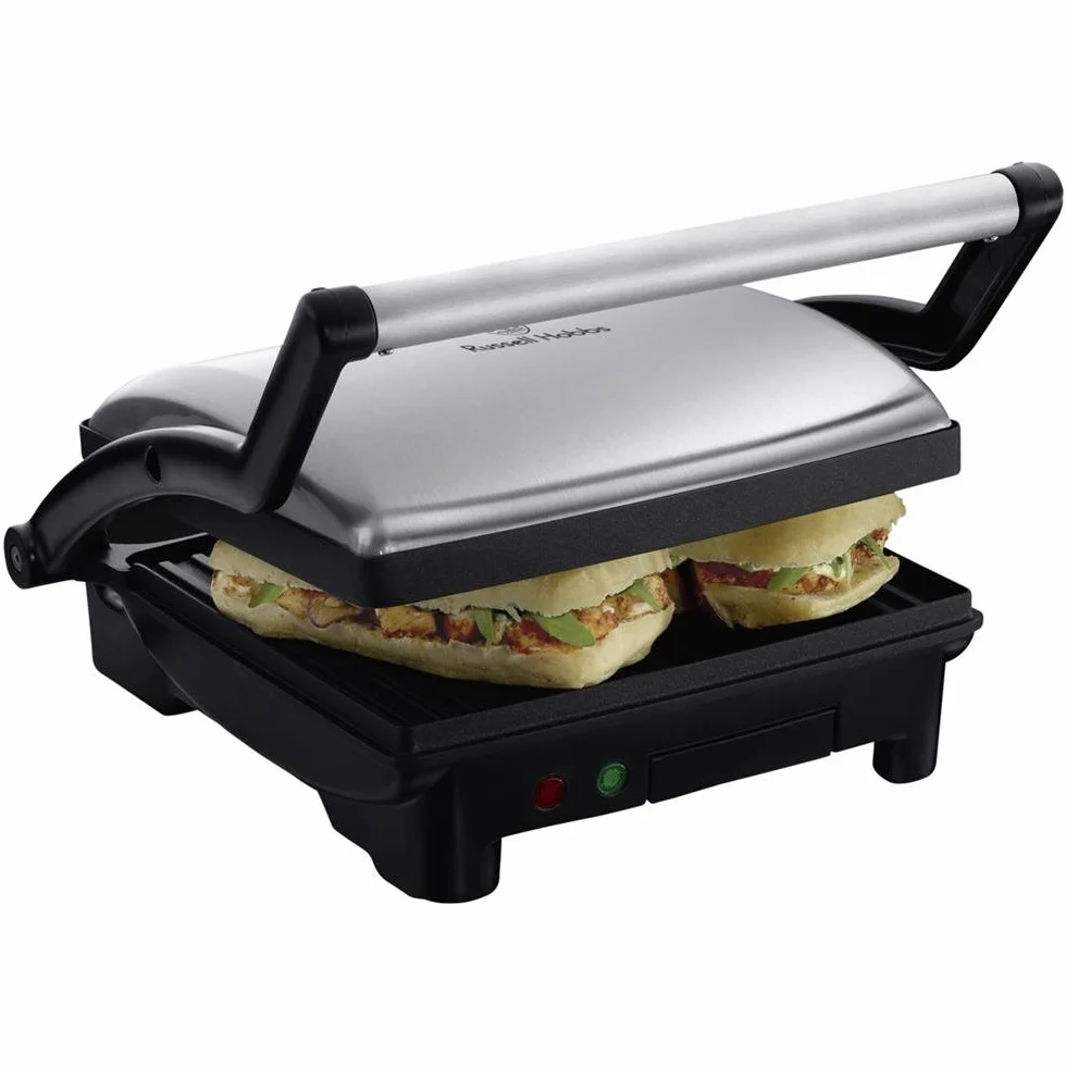 Russell Hobbs grill elektryczny 1800W Panini & Sandwich Maker srebrny