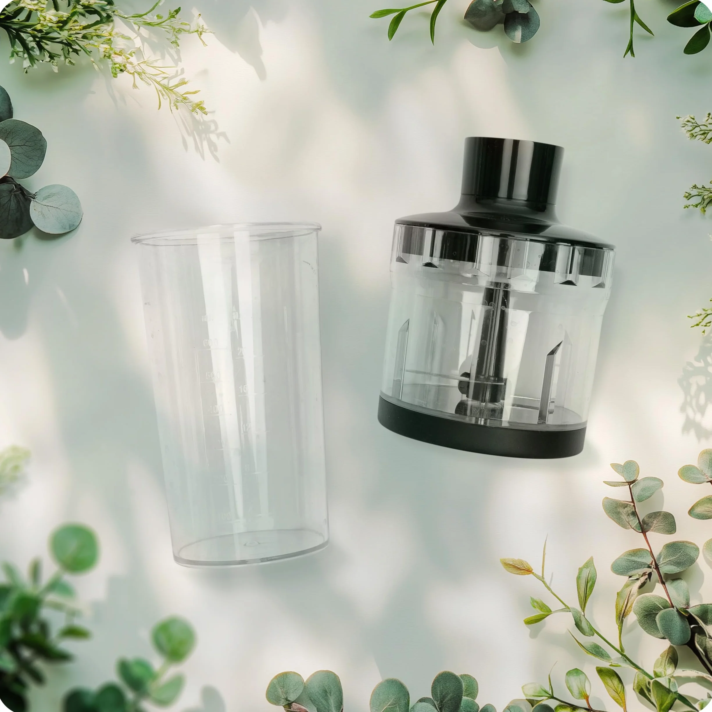 Berdsen Blender reczny 375300 1500 W wielofunkcyjny zestaw 6 w 1 tytanowe ostrze kruszy lod turbo 20 predkosci BPA free stal inox