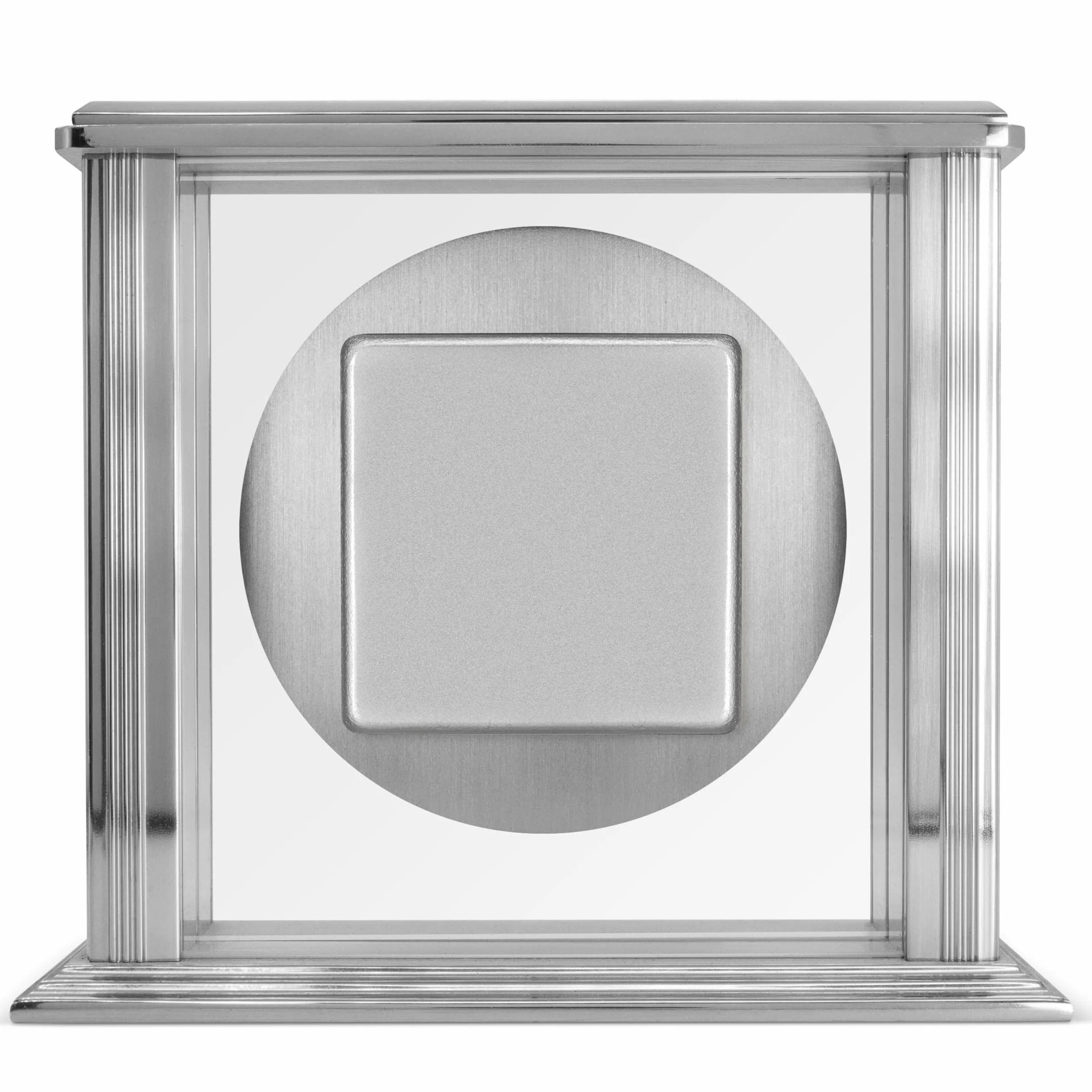Acctim Zegar kominkowy, metal, srebrny, 13,7 x 15,5 x 6,8