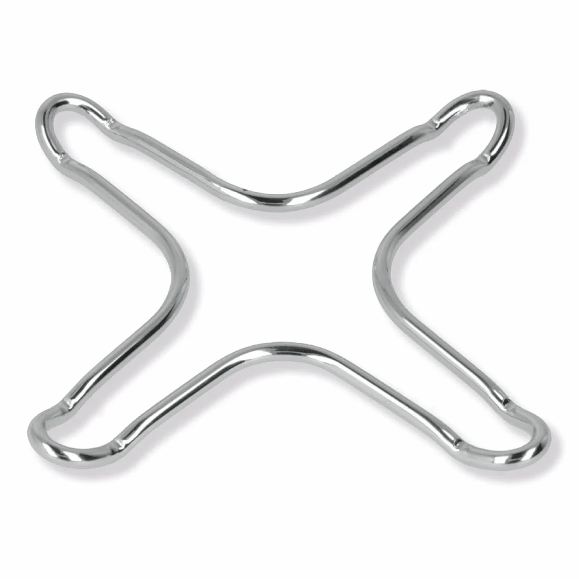 Metaltex nakładka na kuchenkę gazową chromowana 10 x 10 cm zestaw 2 sztuk