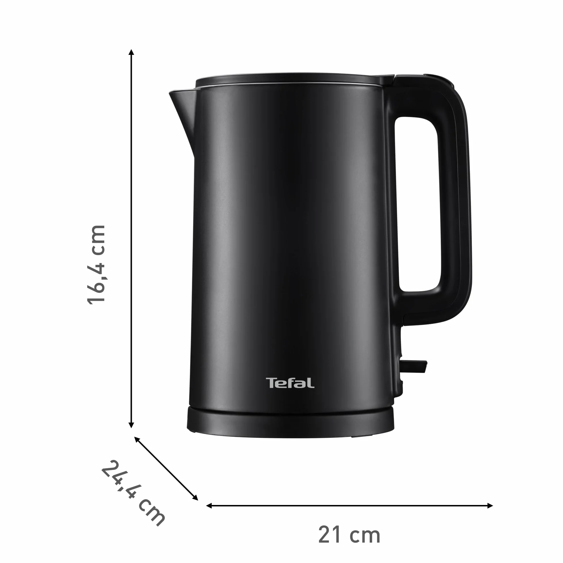 Tefal KO1408E0 Thermo Protect Czajnik elektryczny 1500 W stal nierdzewna czarny