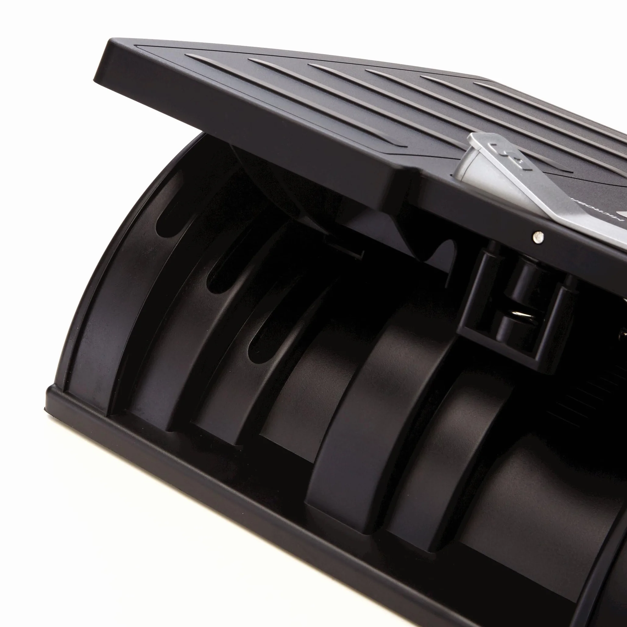 Fellowes Podnóżek Office Suites – z antybakteryjną ochroną Microban – elastyczna regulacja i możliwość zamocowania – ergonomiczny – do biura i biura domowego – czarny