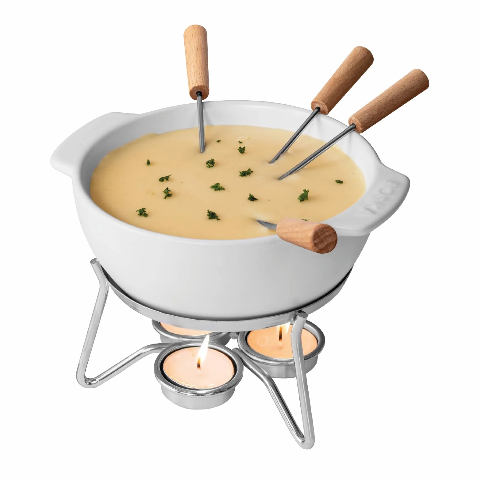 Boska Party Zestaw do fondue Ceramika Biały 750 ml