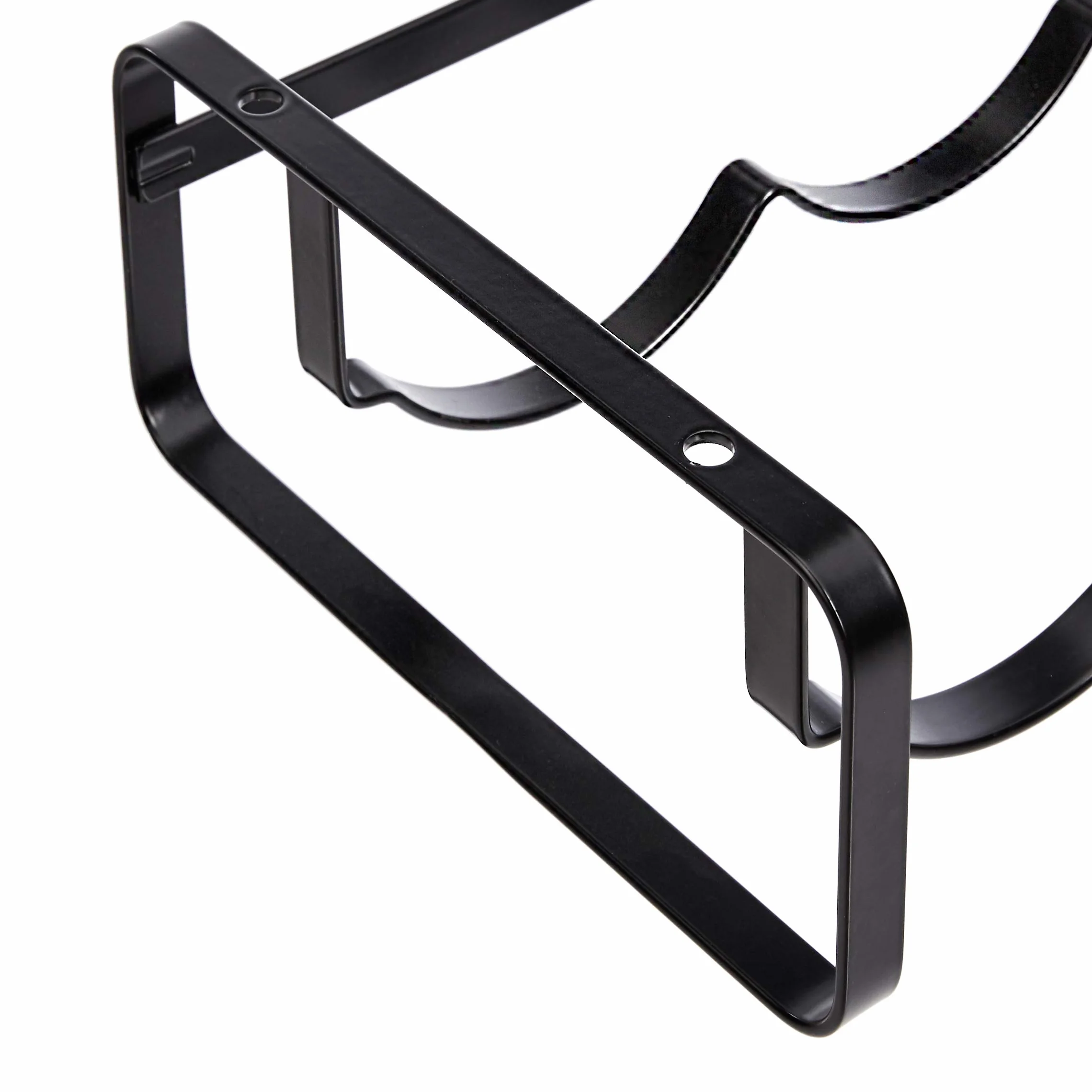 Amazon Basics stojak na wino sztaplowany półka stołowa czarny 40 x 9,5 x 20 cm