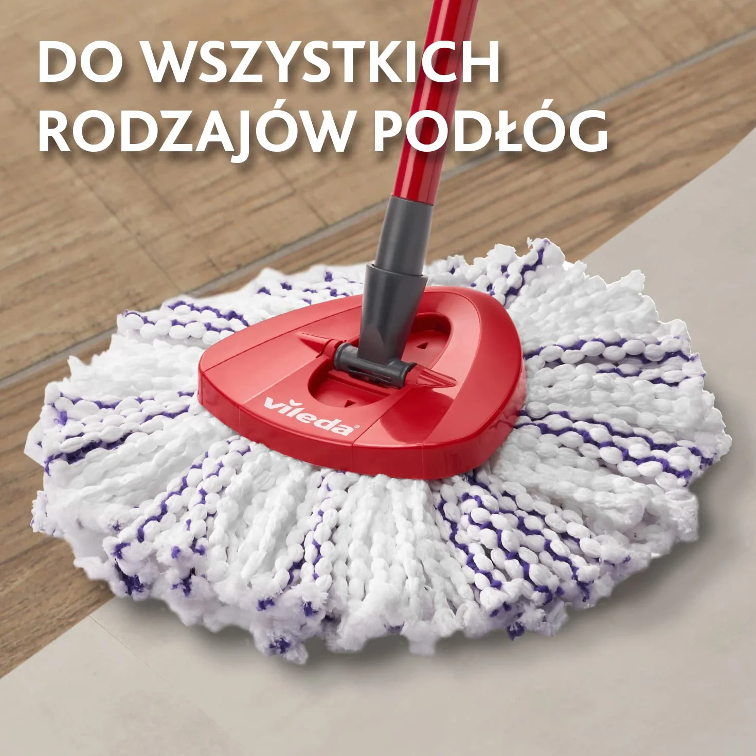 Vileda Wkład do mopa obrotowego Turbo Turbo 3w1 Mikrofibra