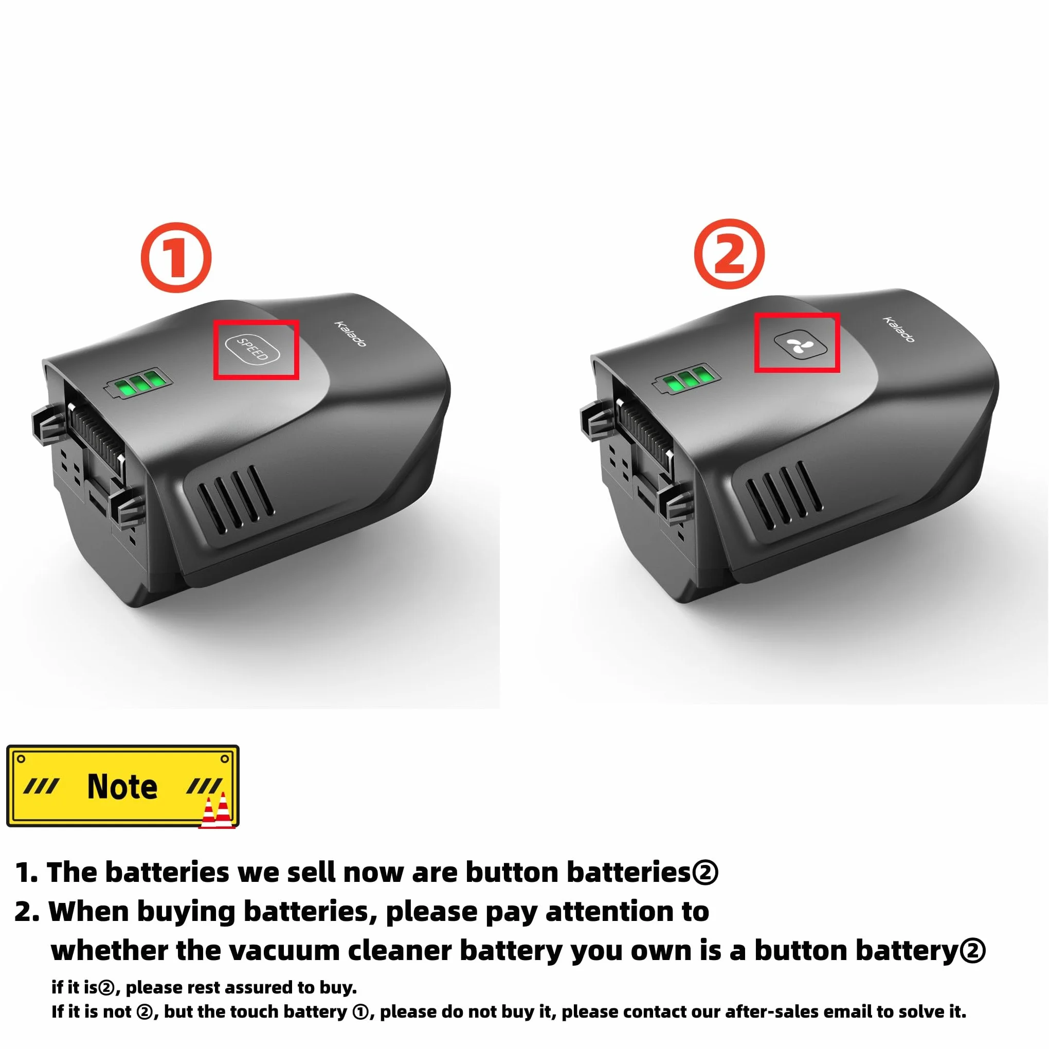 Kalado Vaccum Akumulator do odkurzacza akumulatorowego KCV01, 7×2200mAh akumulator i wymienny, czarny